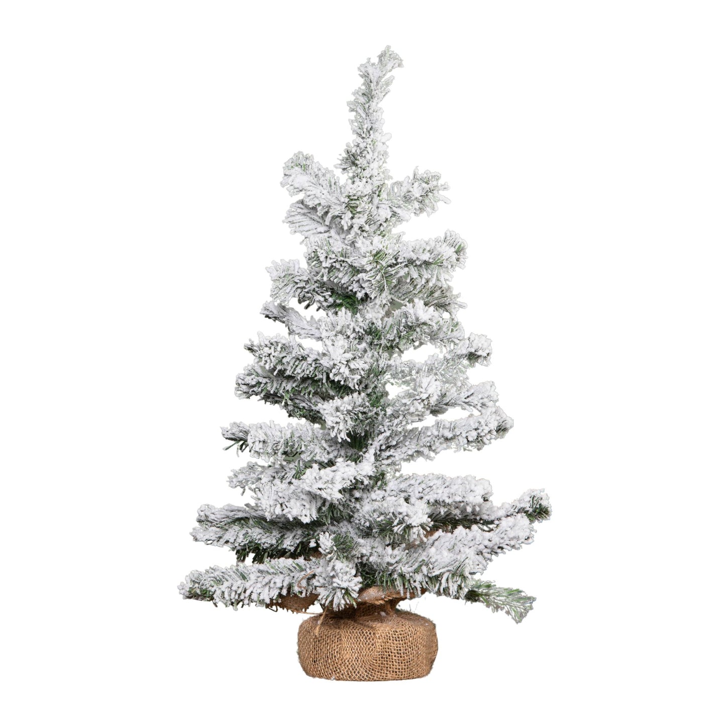 60cm Mini Imperial Snow Flocked Christmas Tree in Burlap Base