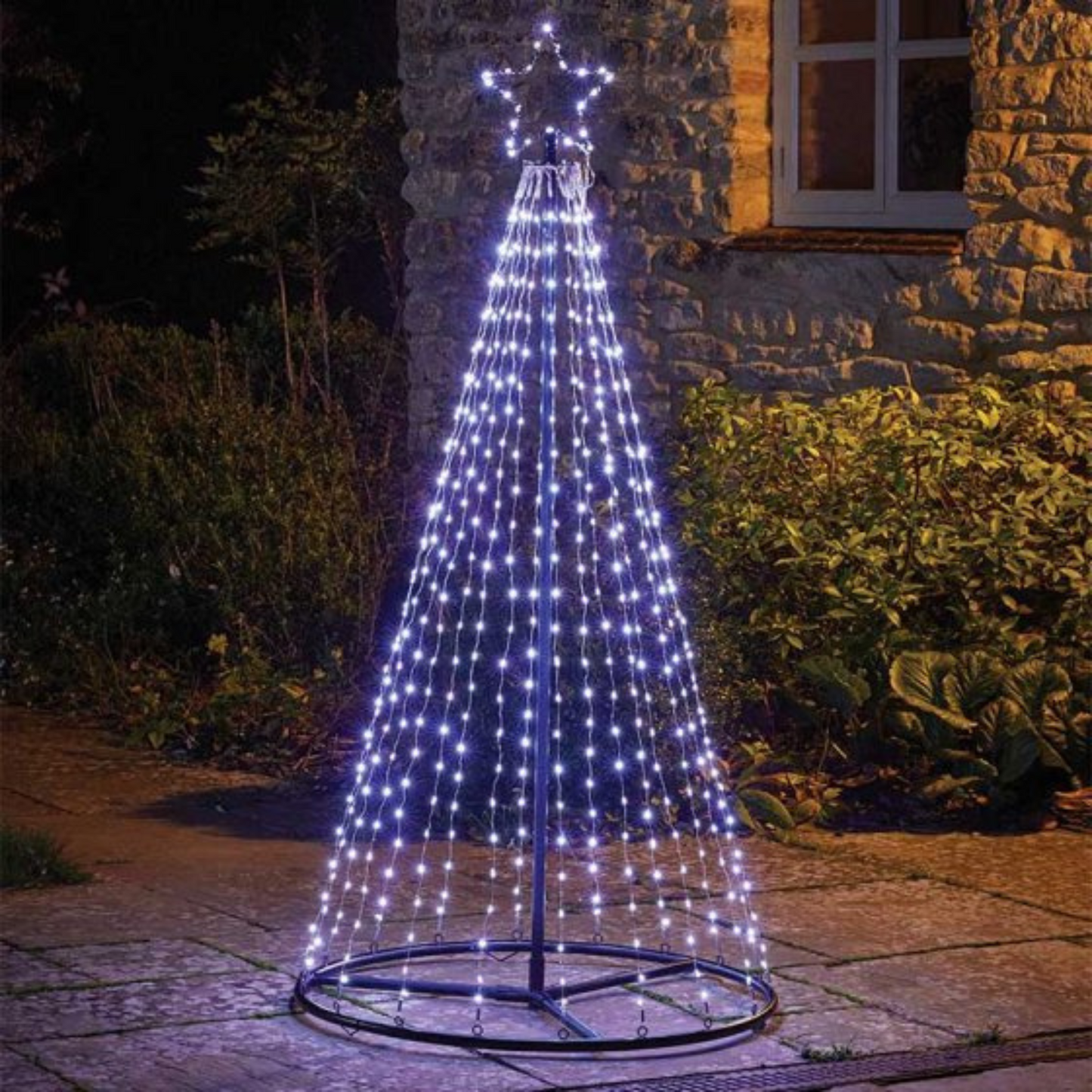 1.5m Light up Christmas Twinkle Maypole Tree with Warm/Cool White LEDs