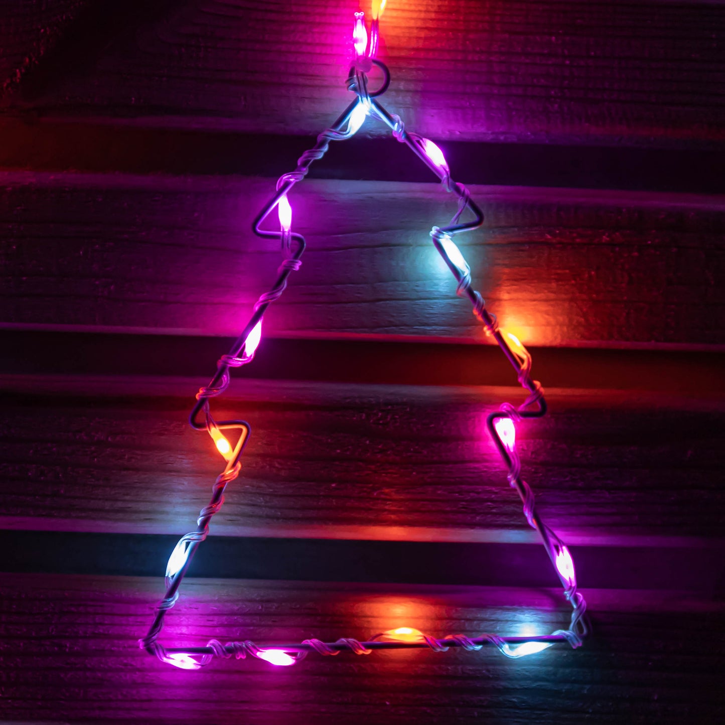 1.2m x 1.2m FlexiBrights Christmas Tree Curtain Lights with 258 Rainbow LEDs