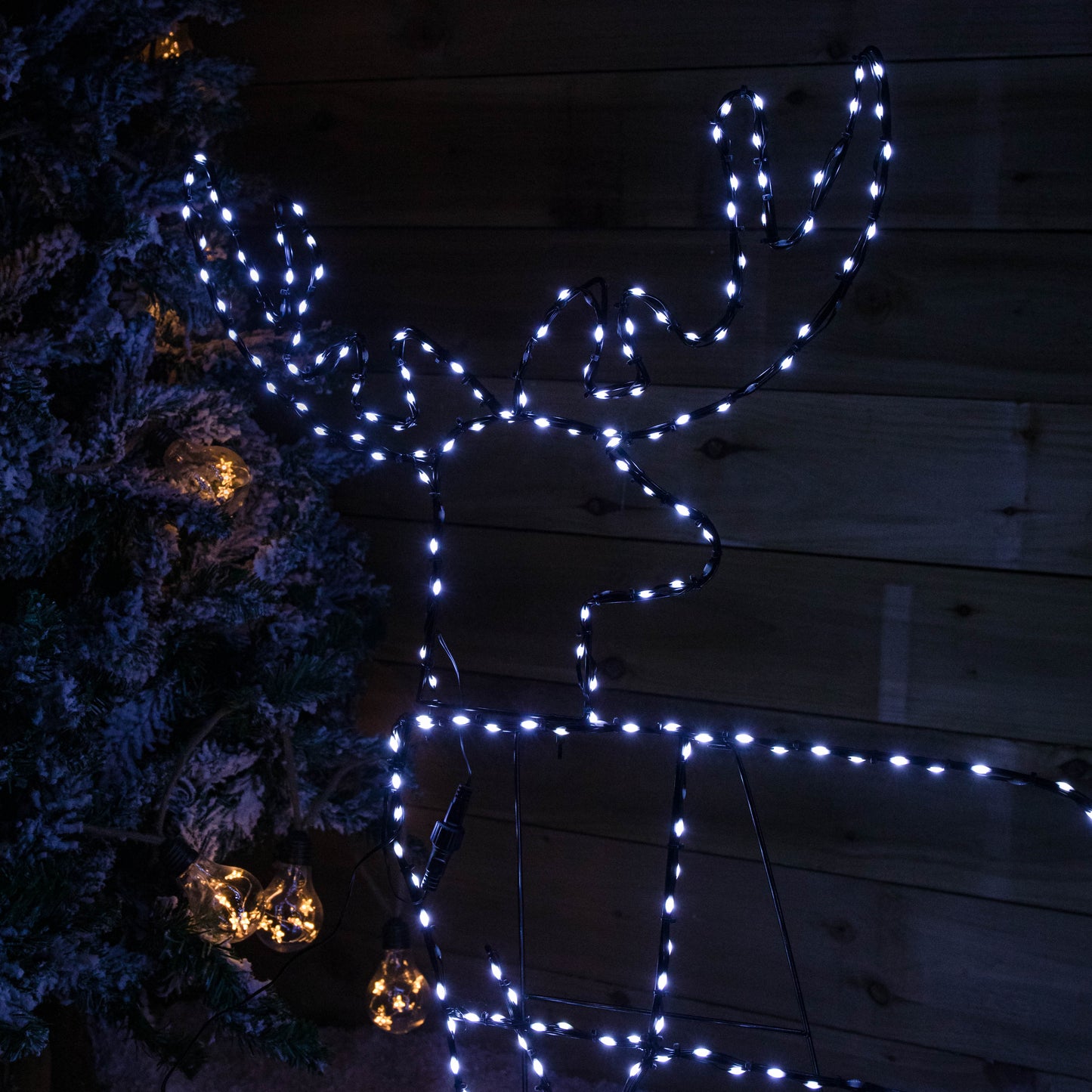 1mx80cm Light up Standing Christmas Reindeer with 292 White LEDs