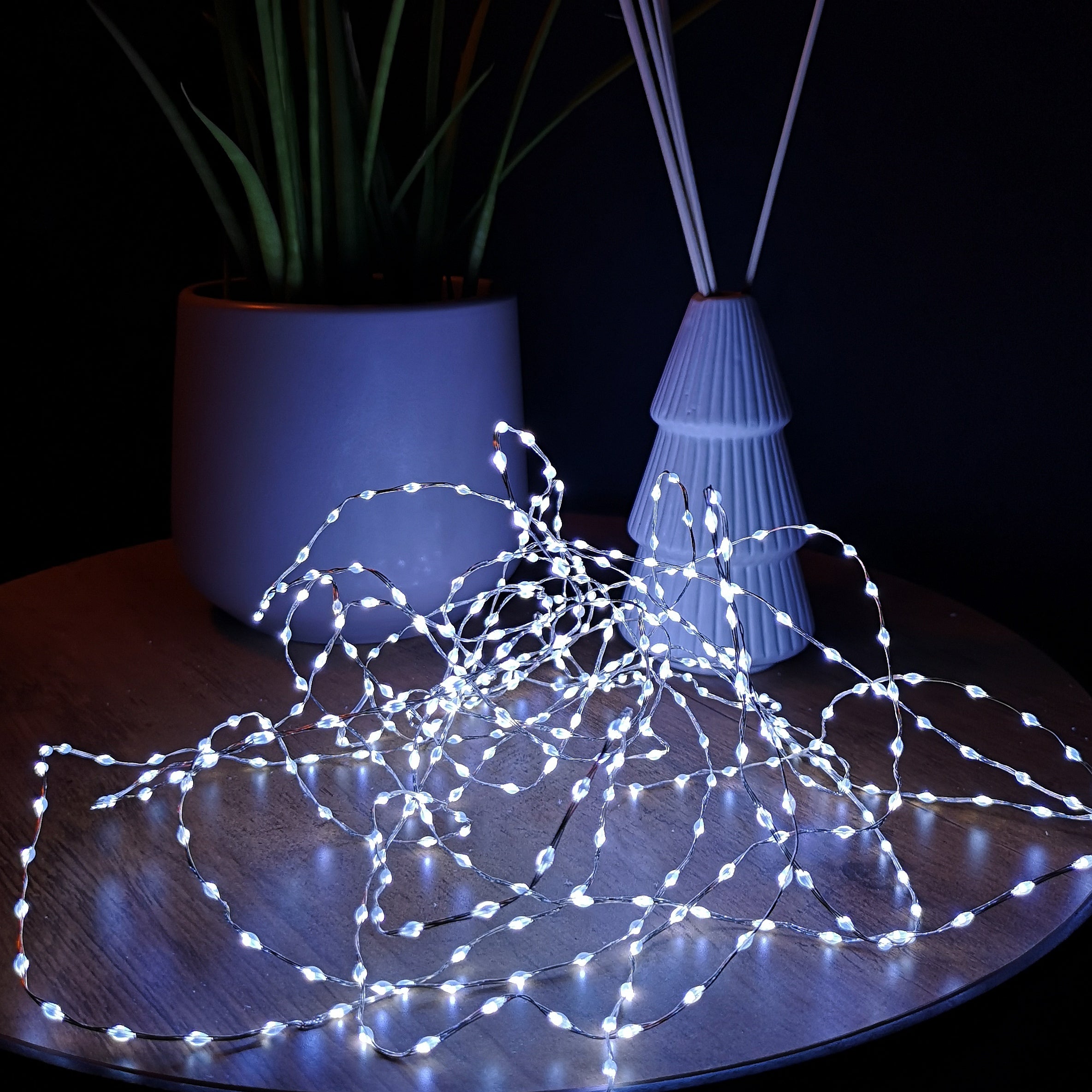 12.8m Compact MicroBrights Christmas Lights with 800 LEDs in White