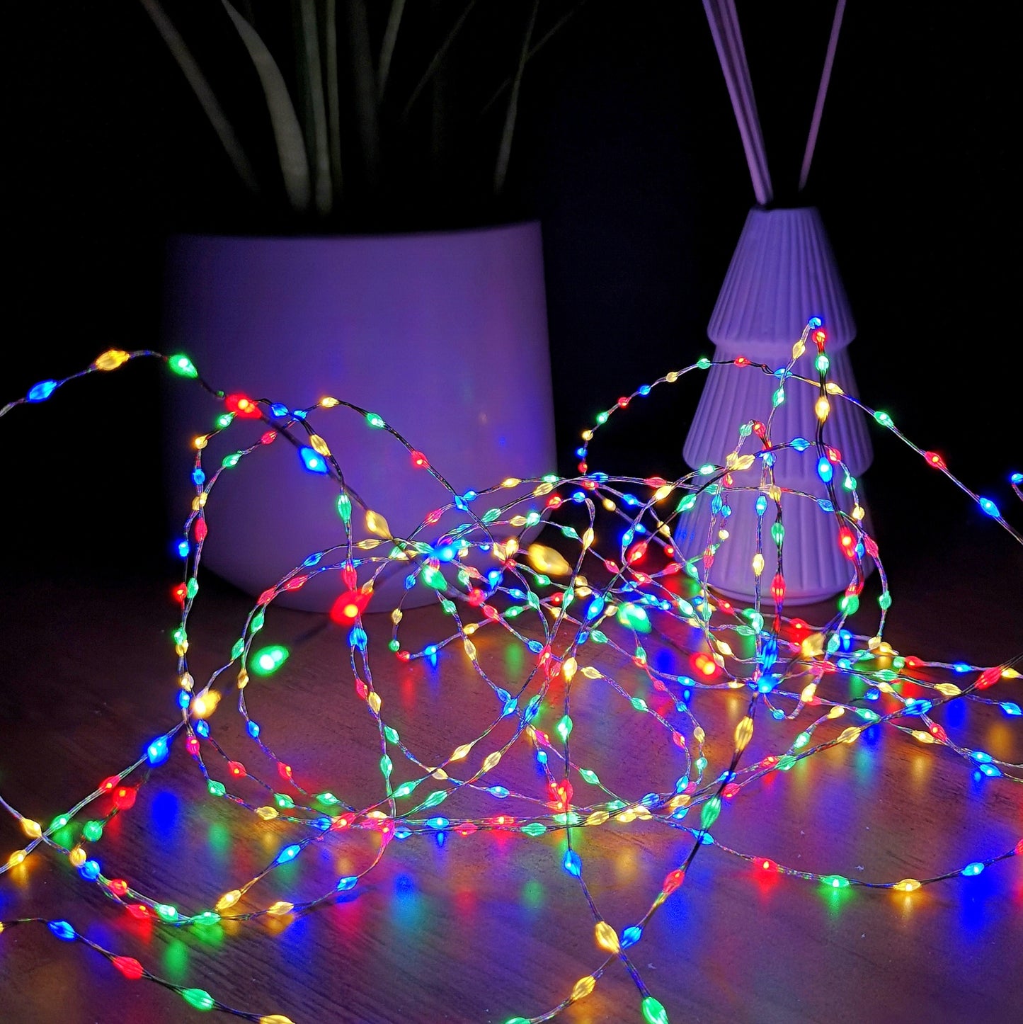 6.4m Compact MicroBrights Christmas Lights with 400 LEDs in Multi-coloured