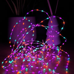 12.8m Compact MicroBrights Christmas Lights with 800 LEDs in Rainbow