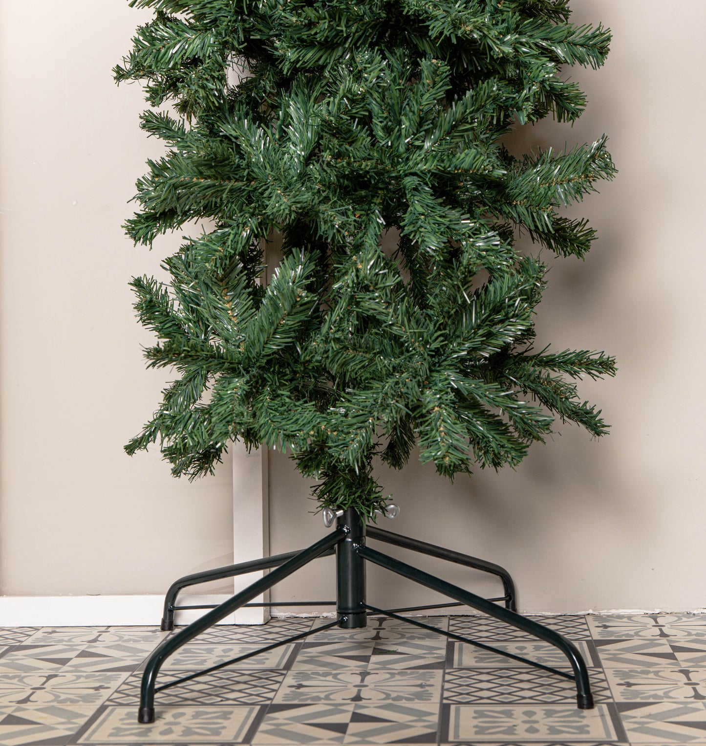 8ft (2.55m) Double Door Artificial Plain Green Christmas Tree Arch in Green with 2000 Tips