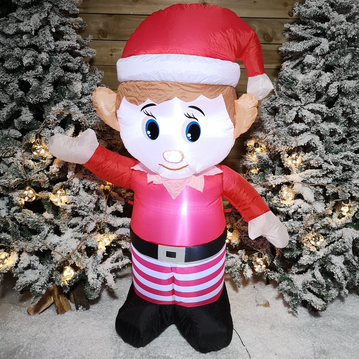 150CM Self Inflating LED Inflatable Christmas Elf Decoration