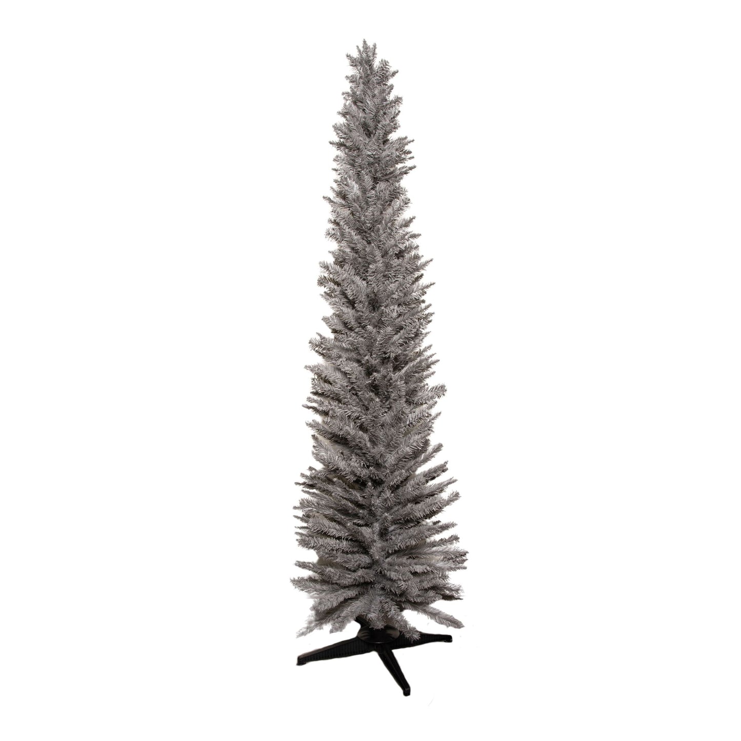 7ft (2.1m) Grey Pencil Pine Artificial Christmas Tree with 401 Tips