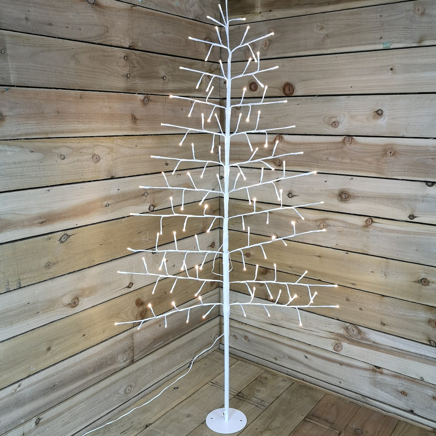 Snowtime Indoor Outdoor 1.5m Angel Tree With 116 Warm White LEDs