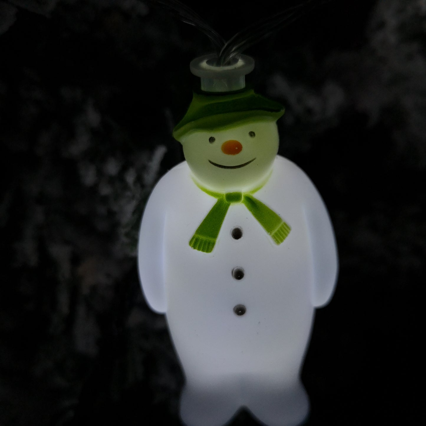 The Snowman And The Snowdog Battery Operated 10 Snowmen LED Indoor String Light Ice White LEDs