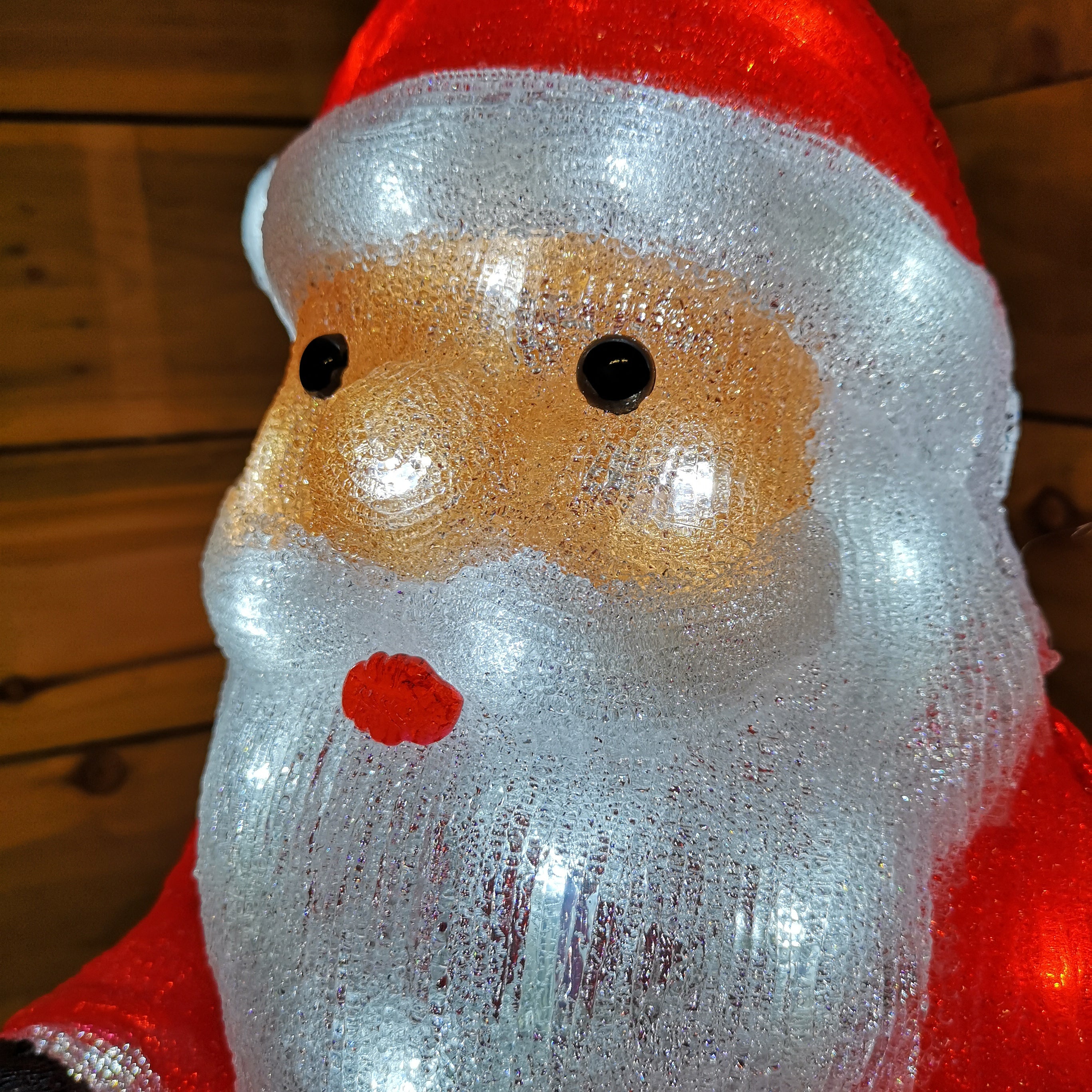 60cm LED Indoor Outdoor Acrylic Santa Christmas Decoration
