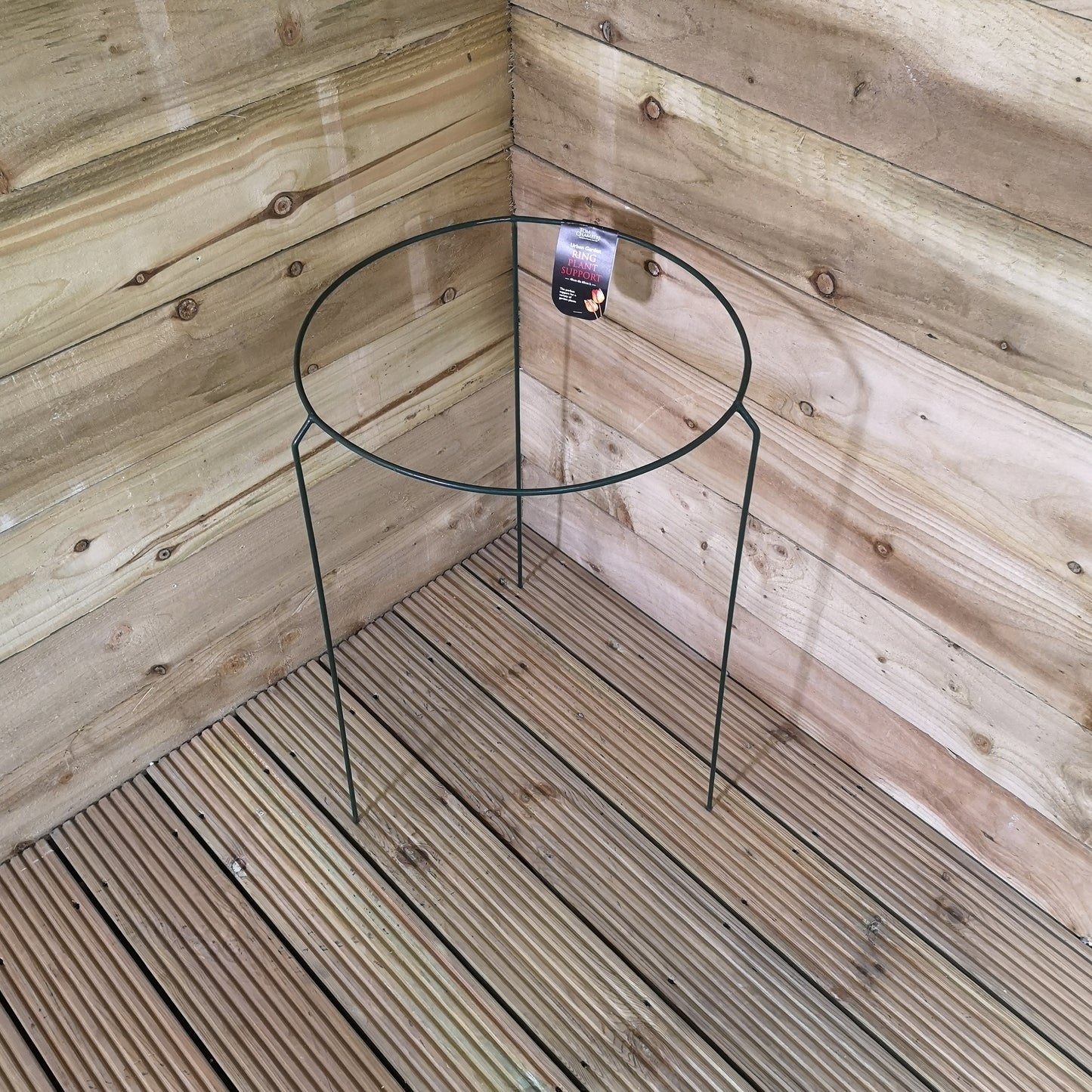 Pack of 3 Tom Chambers Urban Metal Herbaceous Garden Plant Support Ring Large 40cm x 60cm