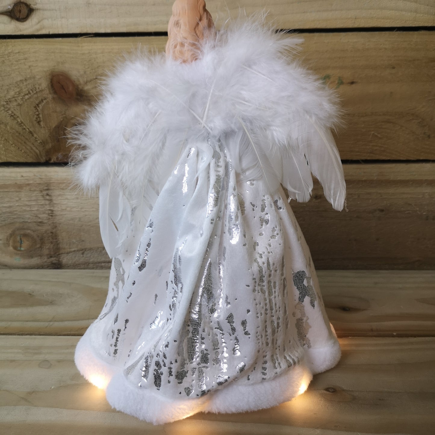 30cm Premier Lit Angel Christmas Tree Topper with Warm White LEDs