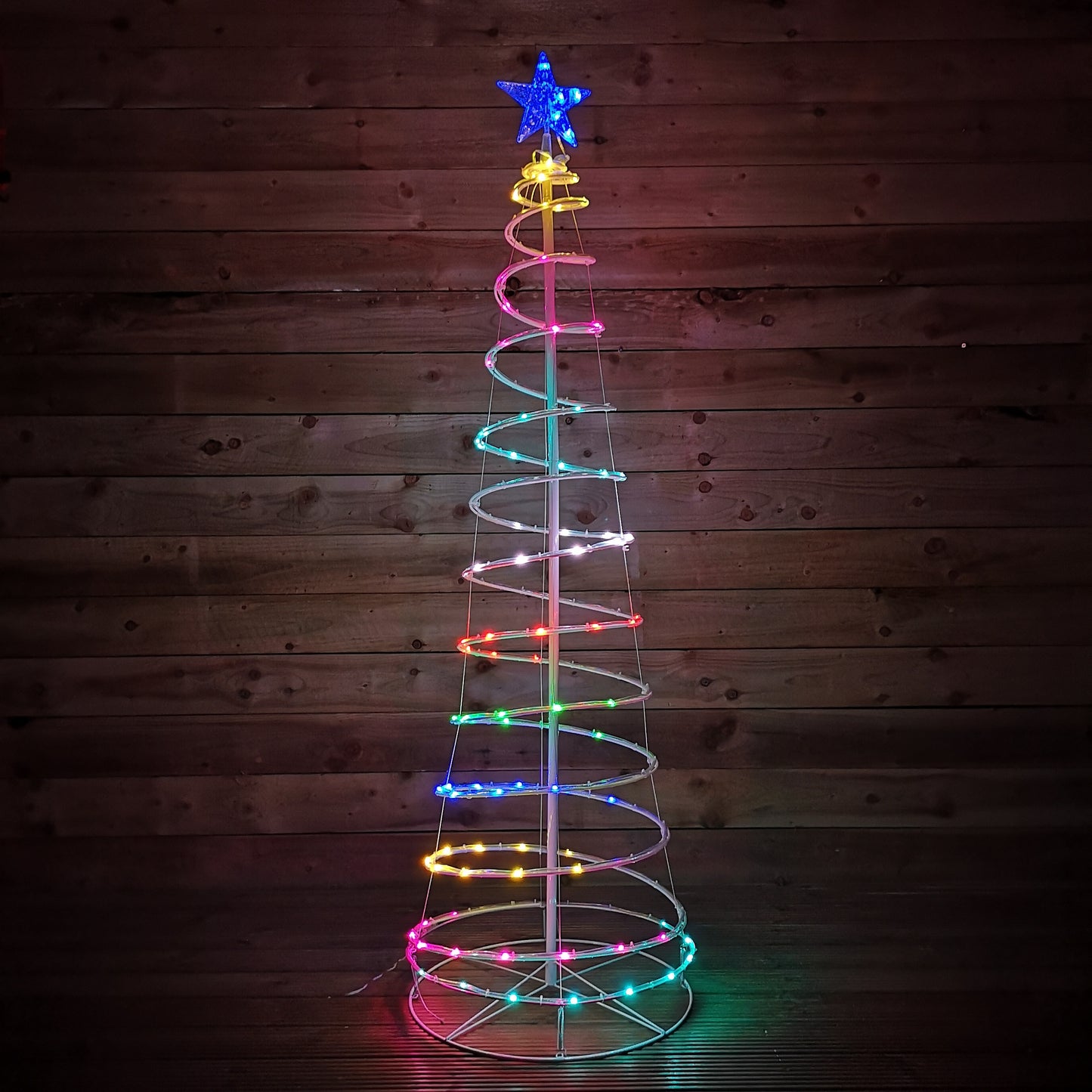 6ft (180cm) Indoor Outdoor Multifunction Colour Changing Digital Spiral Christmas Tree with Remote Control & Timer