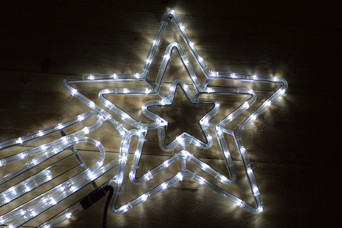 120cm x 46cm LED Shooting Star Rope Light Silhouette Christmas Decoration