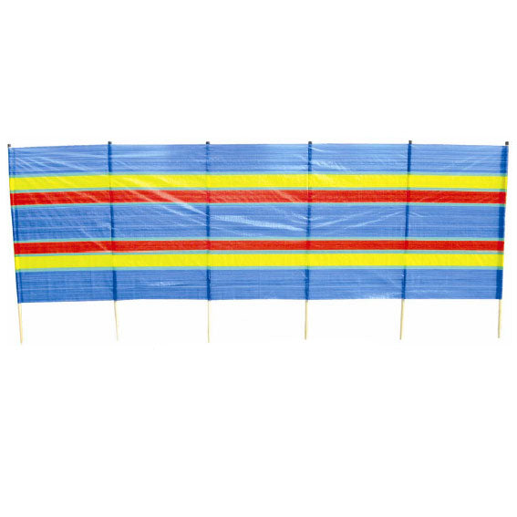 12ft (3.7m) Long 120cm High 6 Pole Beach / Camping Windbreak / Wind Break