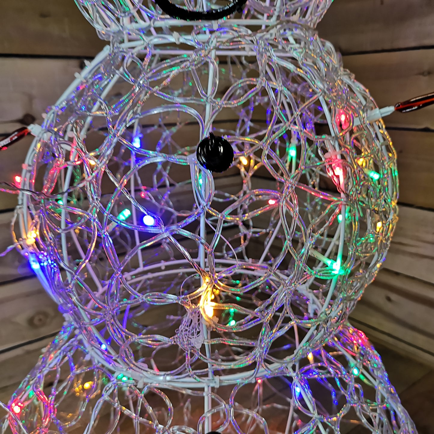 Premier - 90cm Lit Soft Acrylic Christmas Snowman With 80 Multi LED