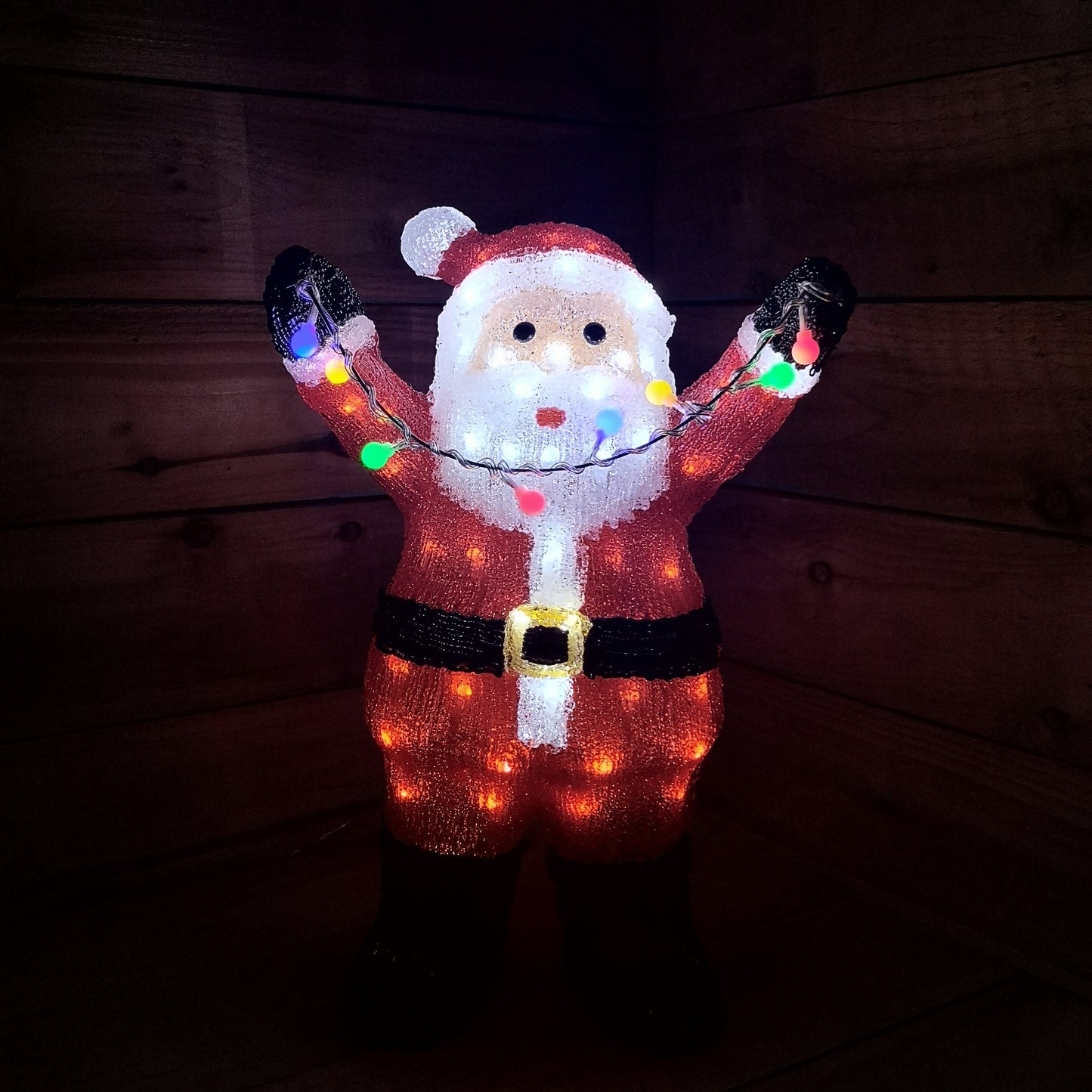 49cm LED Indoor Outdoor Acrylic Santa Christmas Decoration