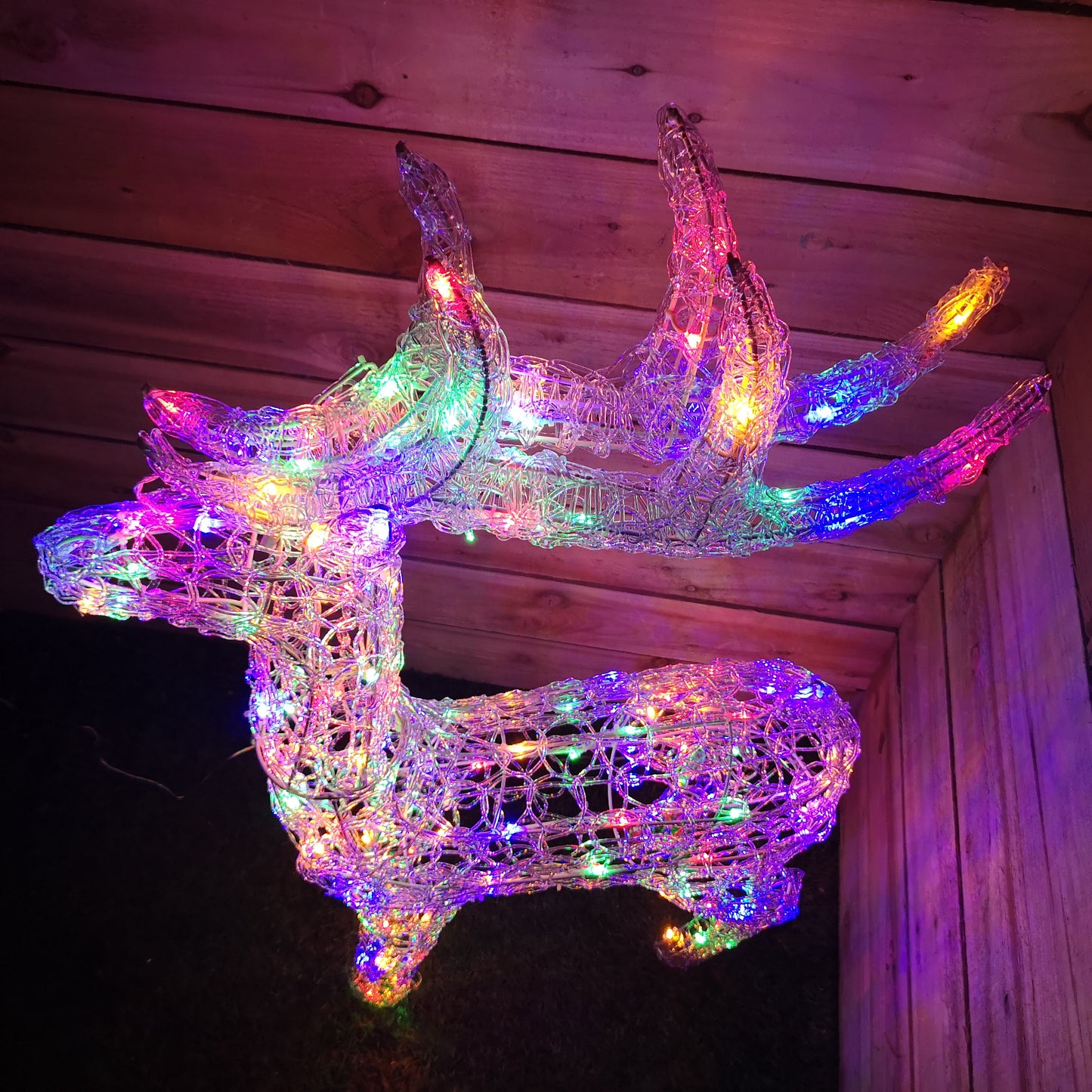 Premier  1.15M Lit Soft Acrylic Christmas Reindeer with 160 Multi LED