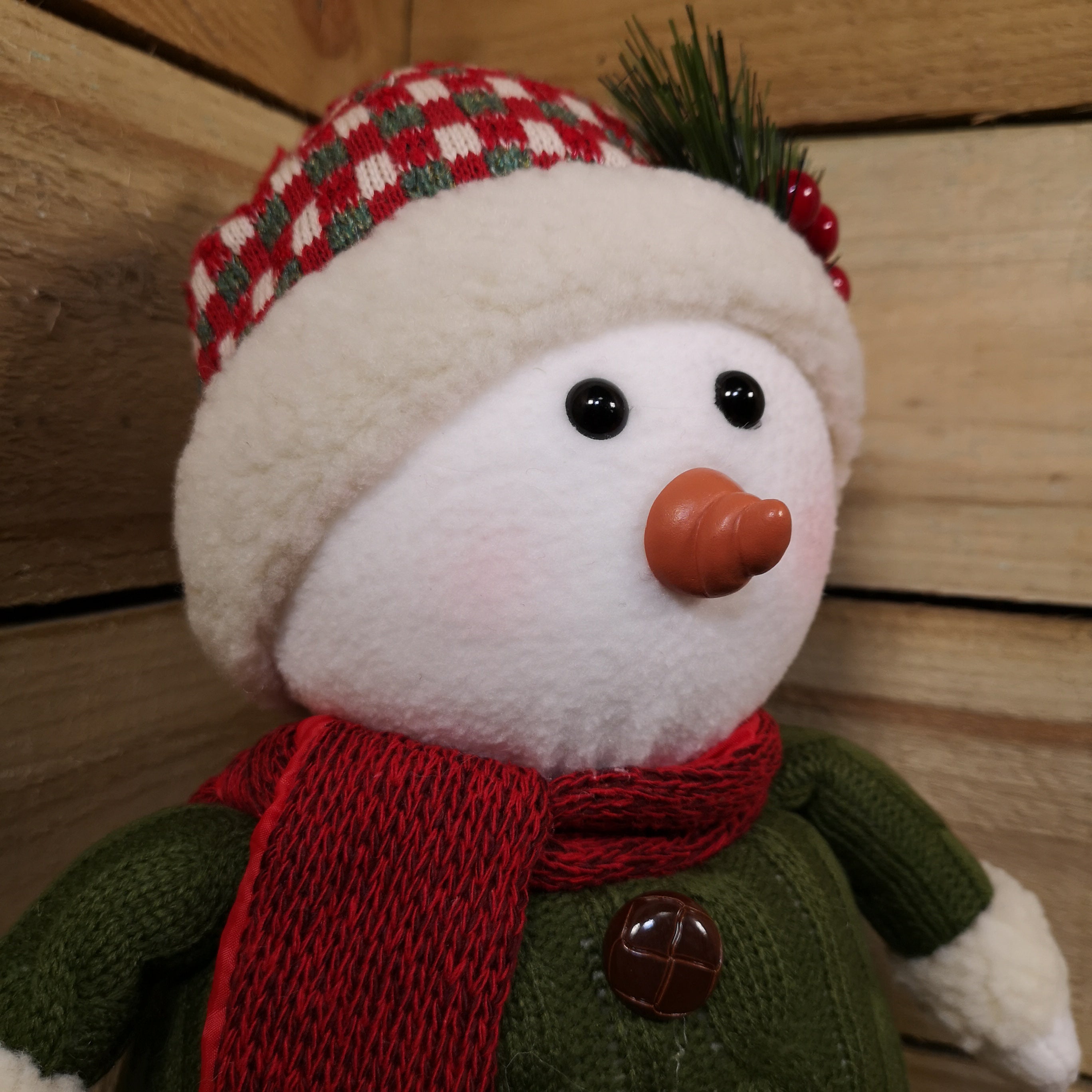 Decorative Christmas 71cm Plush Snowman with Extendable Legs