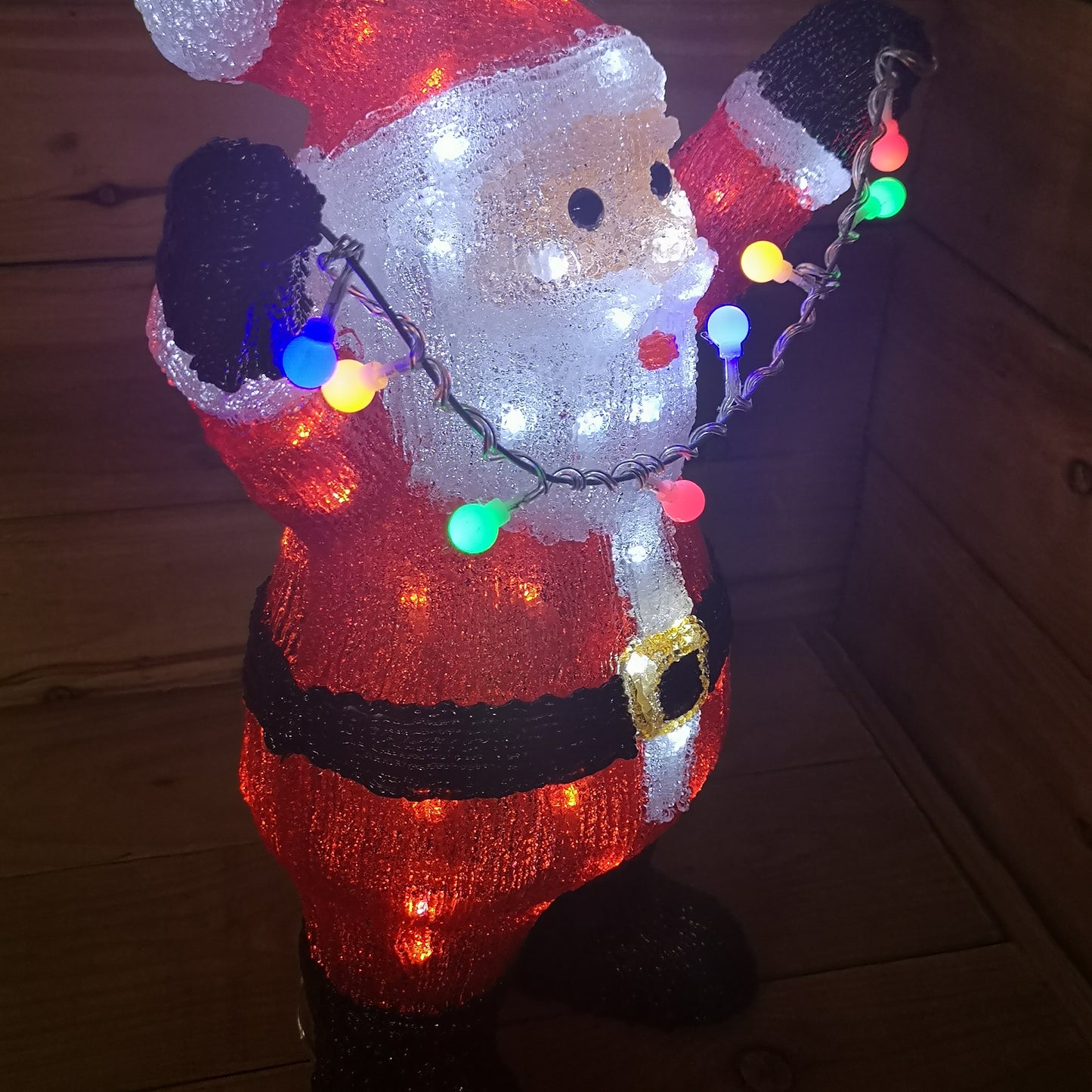 49cm LED Indoor Outdoor Acrylic Santa Christmas Decoration