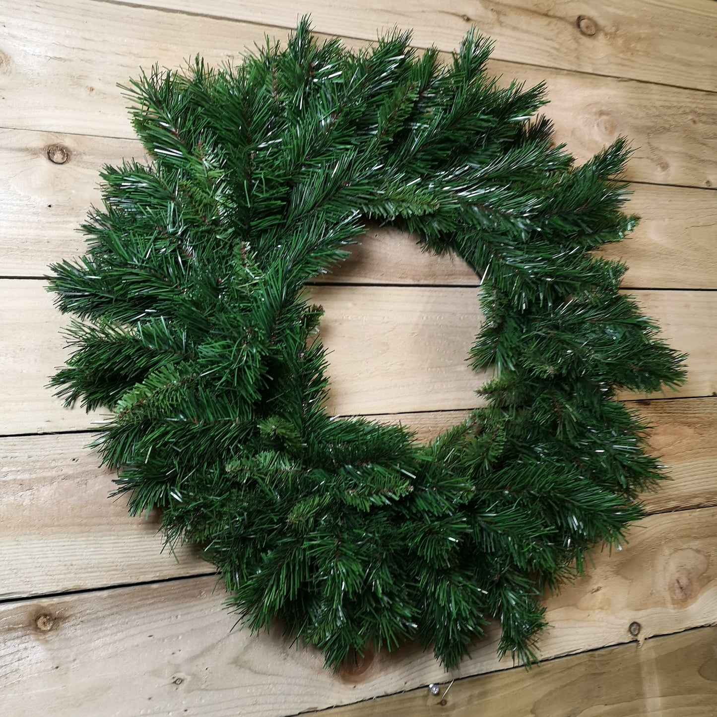 60cm Kateson Fir Plain Green Christmas Wreath with 150 tips