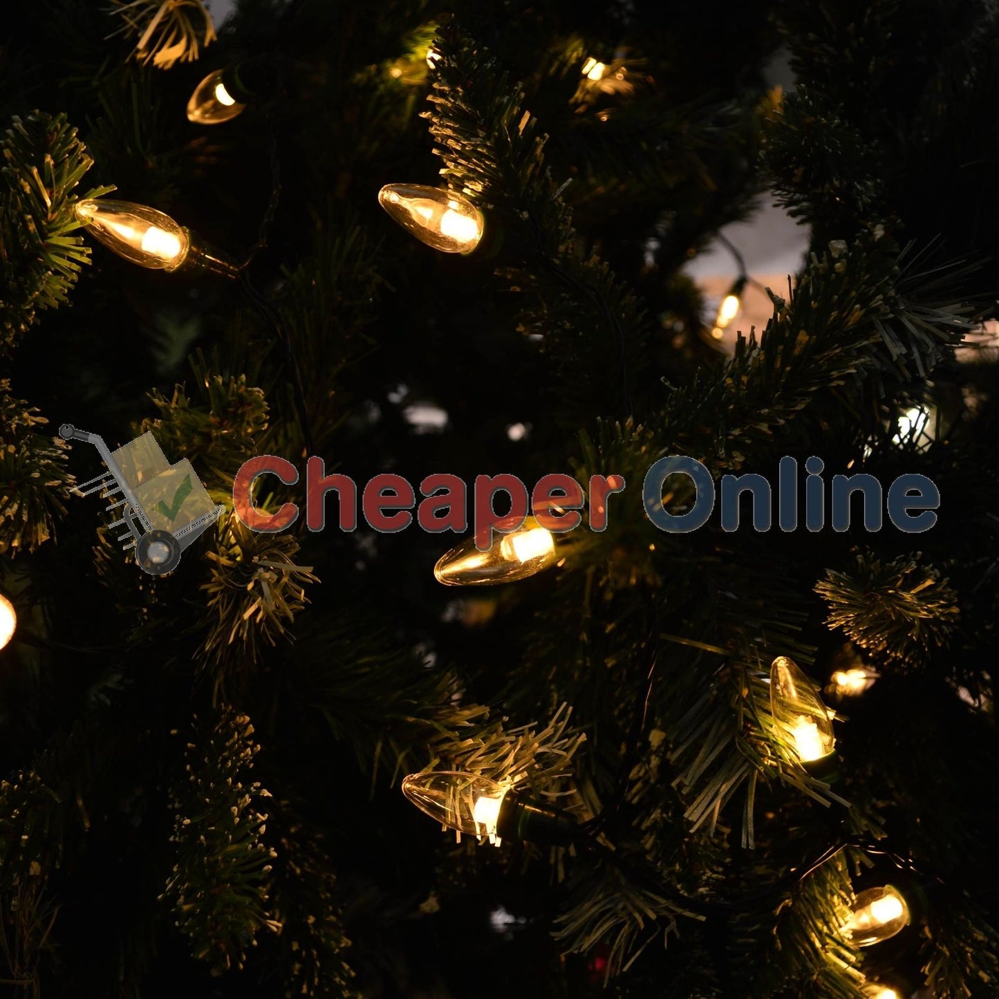 11.9m 120 LED Premier Christmas Lights - Multi Action C6 Bulb in Warm White