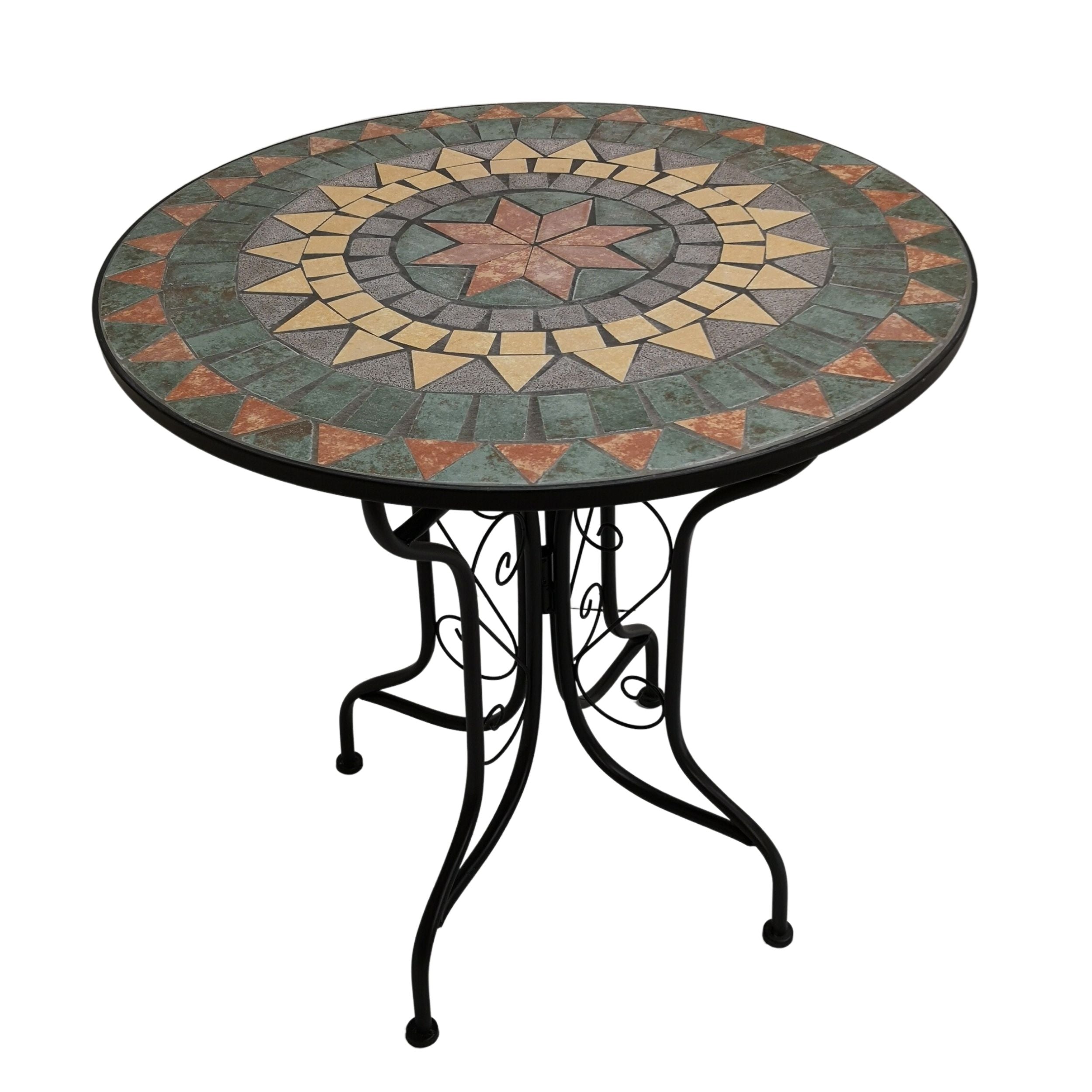 Mosaic garden table deals 70cm