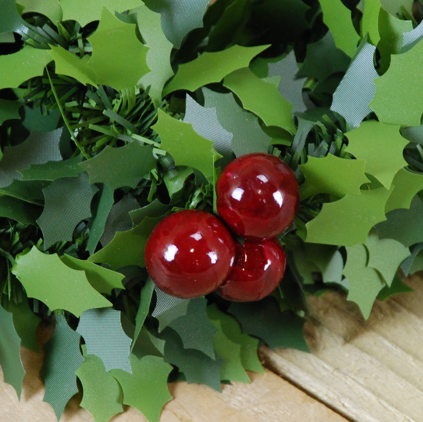 2m Christmas Holly with Red Berries Tinsel / Garland