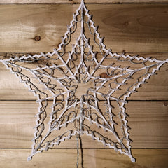 50cm Multi Colour LED Window Star Light Up Indoor/Outdoor Christmas Decorations