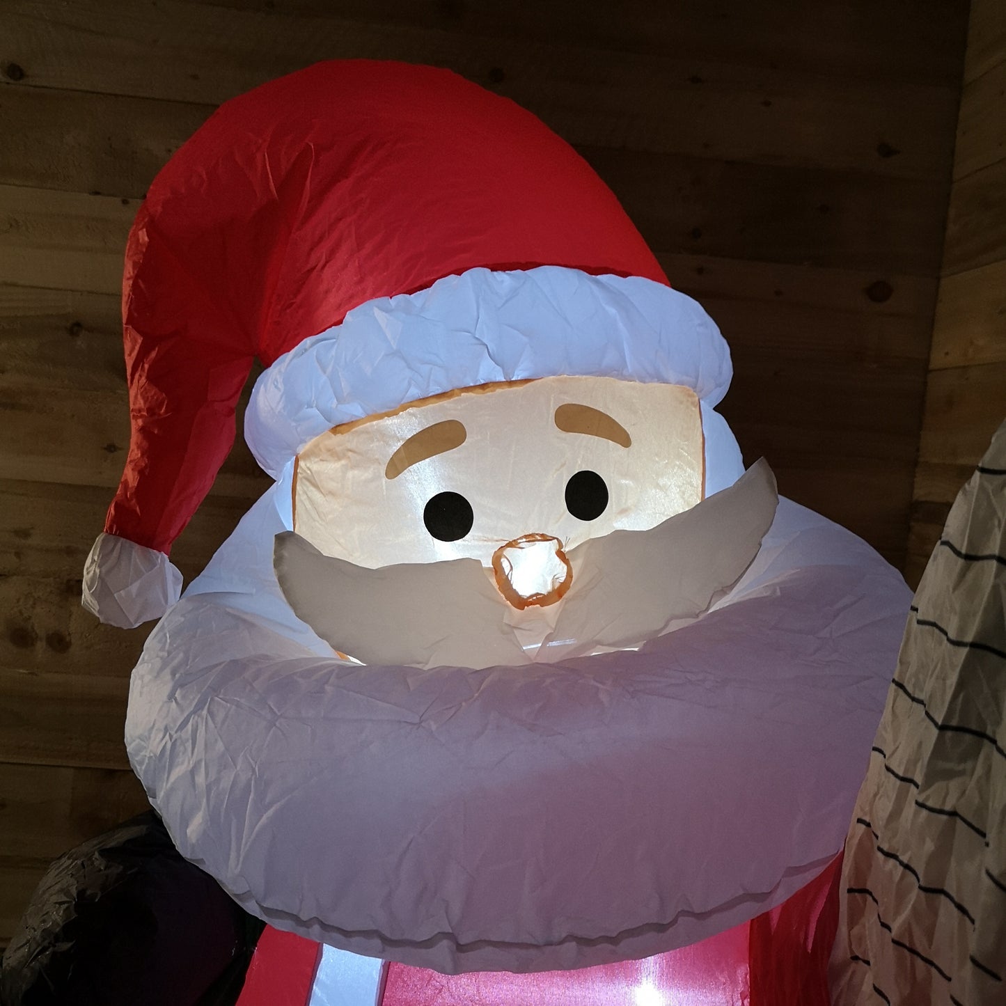 Premier Christmas 1.8M Inflatable Santa with Name List and Sack