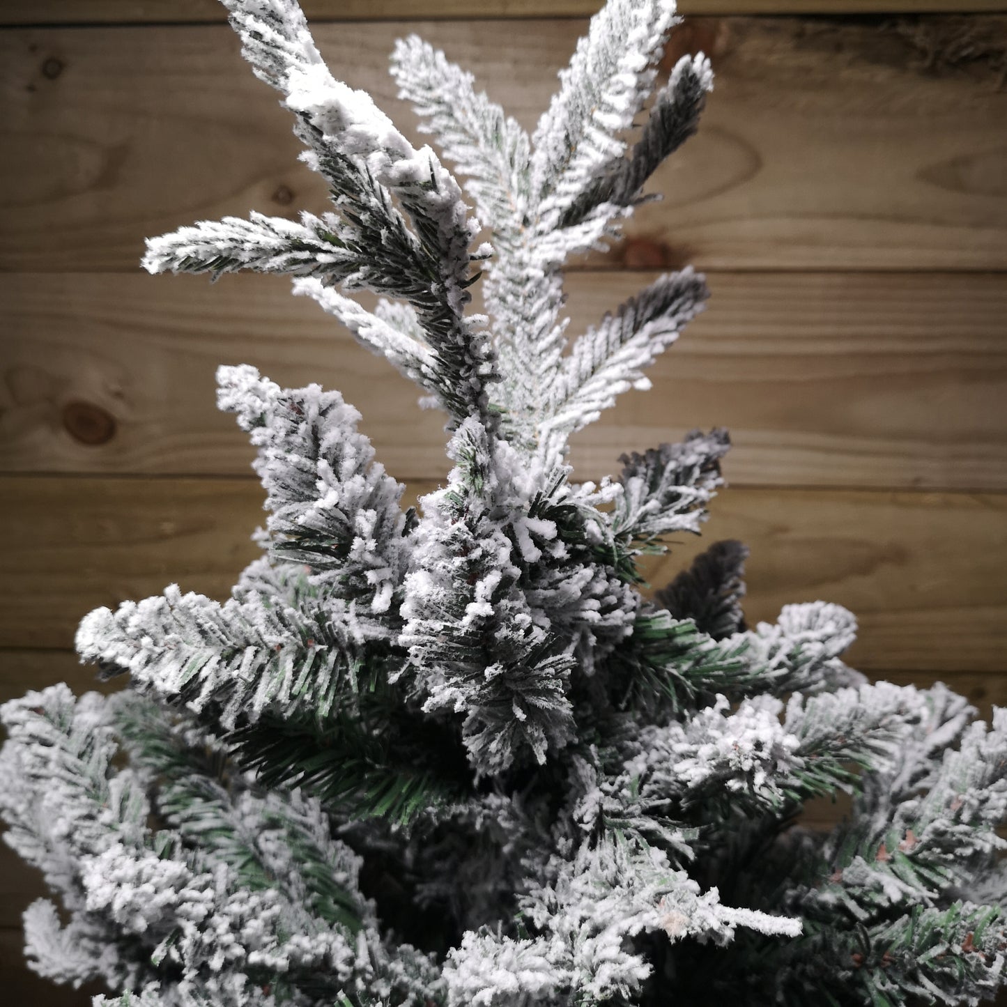 90cm Flocked Lapland 3ft Mini Christmas Tree in Pot Snowy