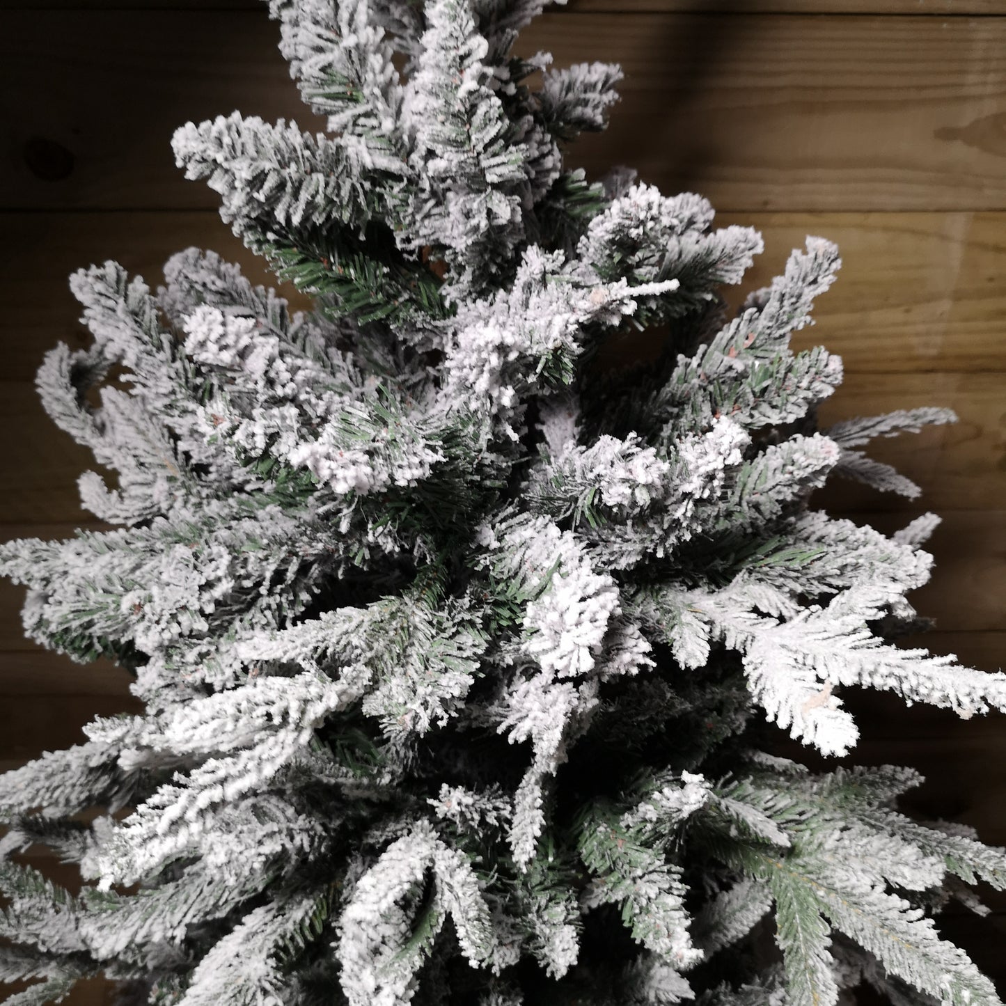 90cm Flocked Lapland 3ft Mini Christmas Tree in Pot Snowy