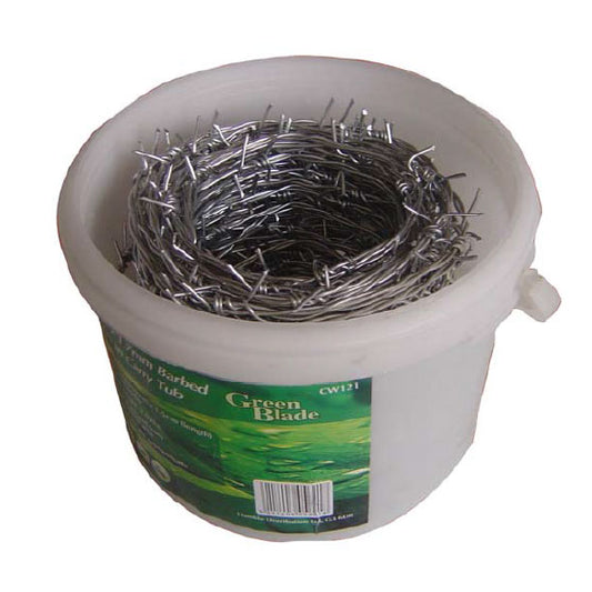 30m x 1.6mm Barbed Security Wire in Plastic Carry Tub