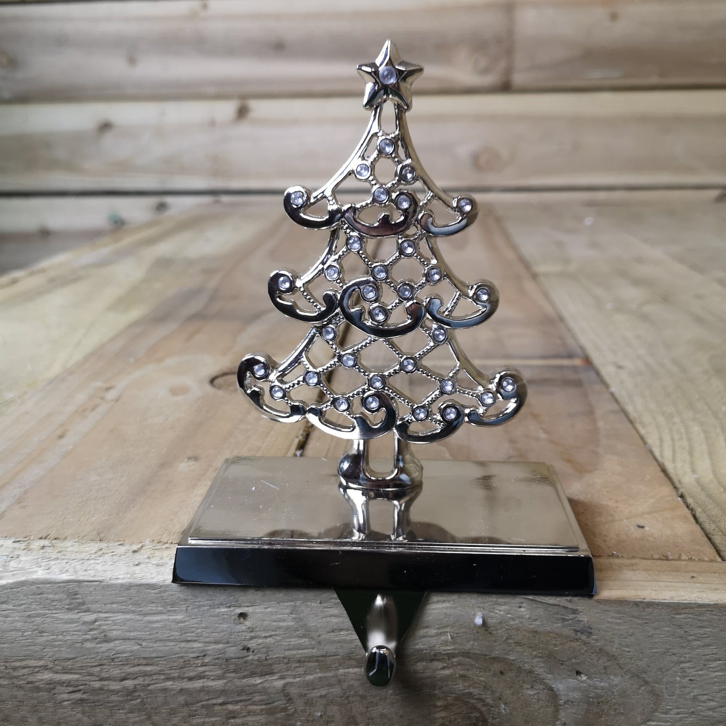 Premier 16cm Silver Christmas Tree Stocking Hanger