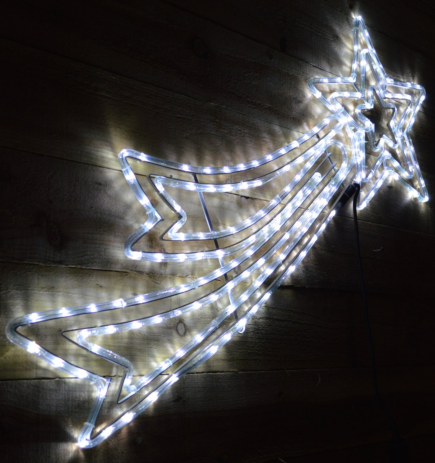 120cm x 46cm LED Shooting Star Rope Light Silhouette Christmas Decoration