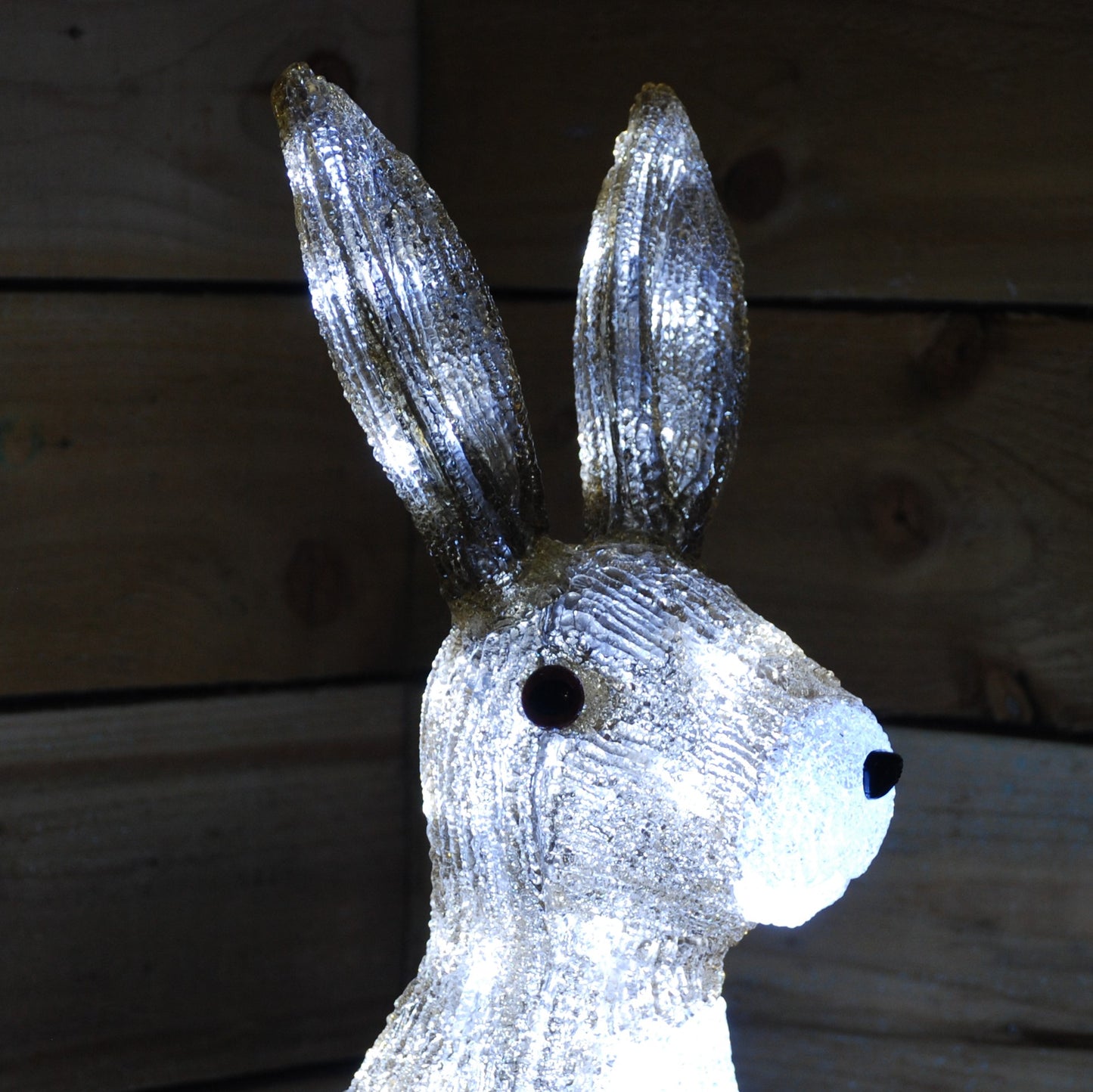 54cm Outdoor The Snowman Acrylic Christmas Hare / Rabbit Figure 80 LEDs