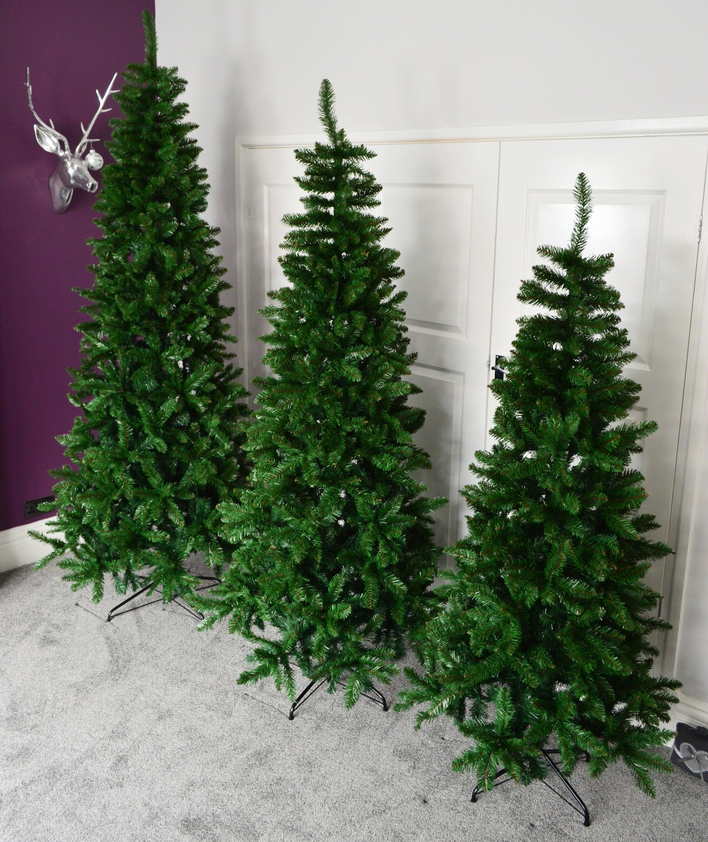 8ft (240cm) Newfoundland Slim (116cm) Pine Christmas Tree With 1,162 Tips