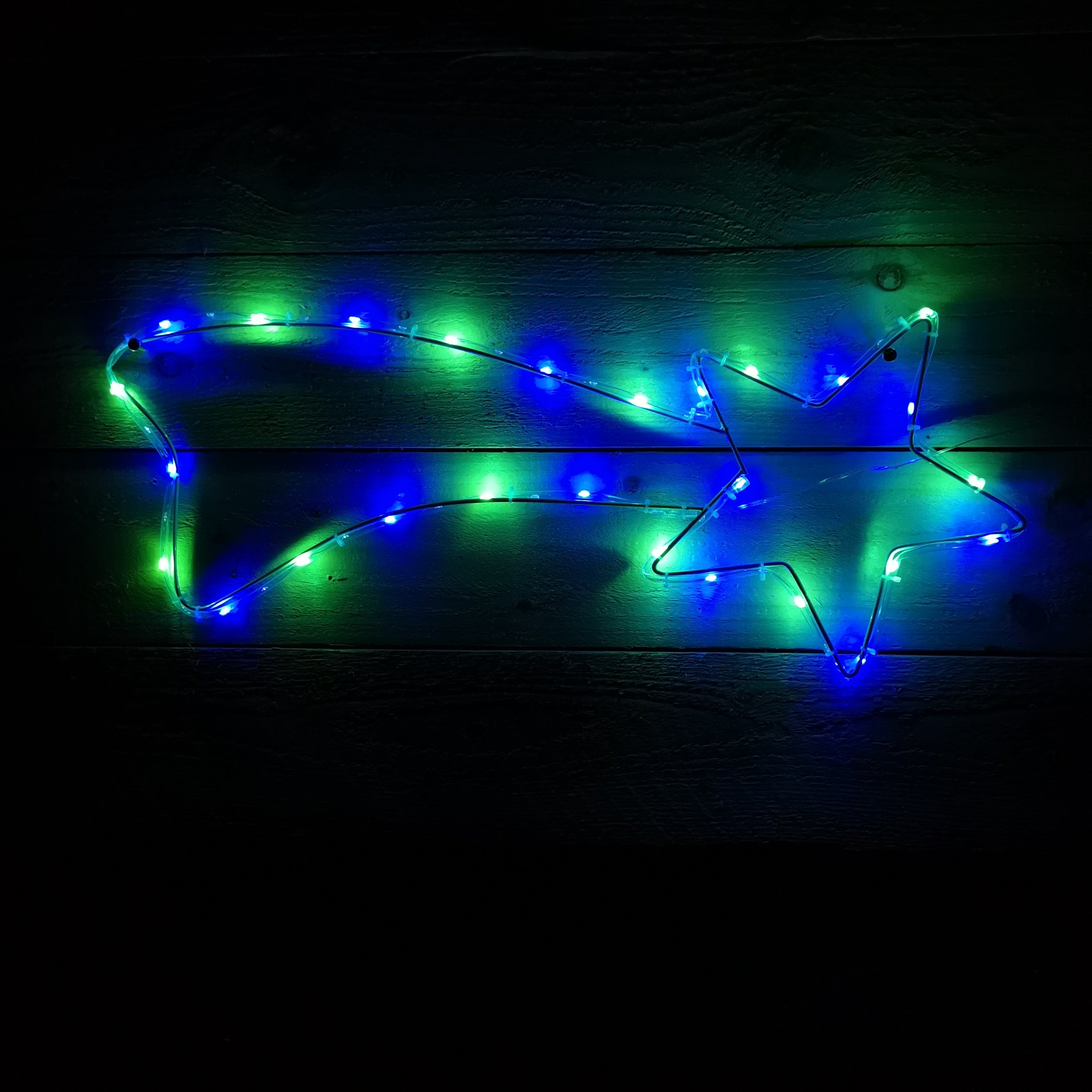 67cm Multi-Coloured LED Christmas Shooting Star Light Battery Operated Window Xmas Decoration