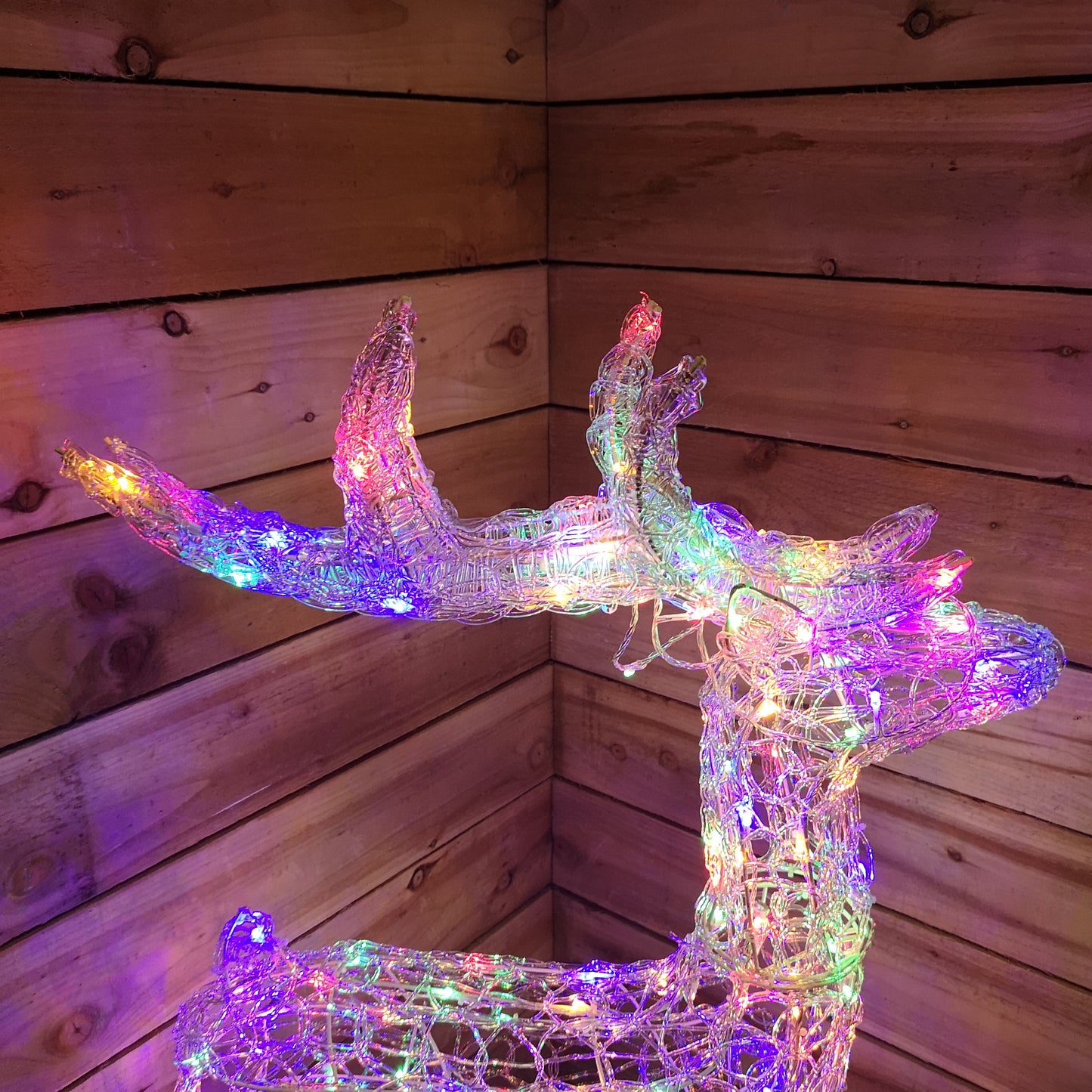 Premier  1.15M Lit Soft Acrylic Christmas Reindeer with 160 Multi LED