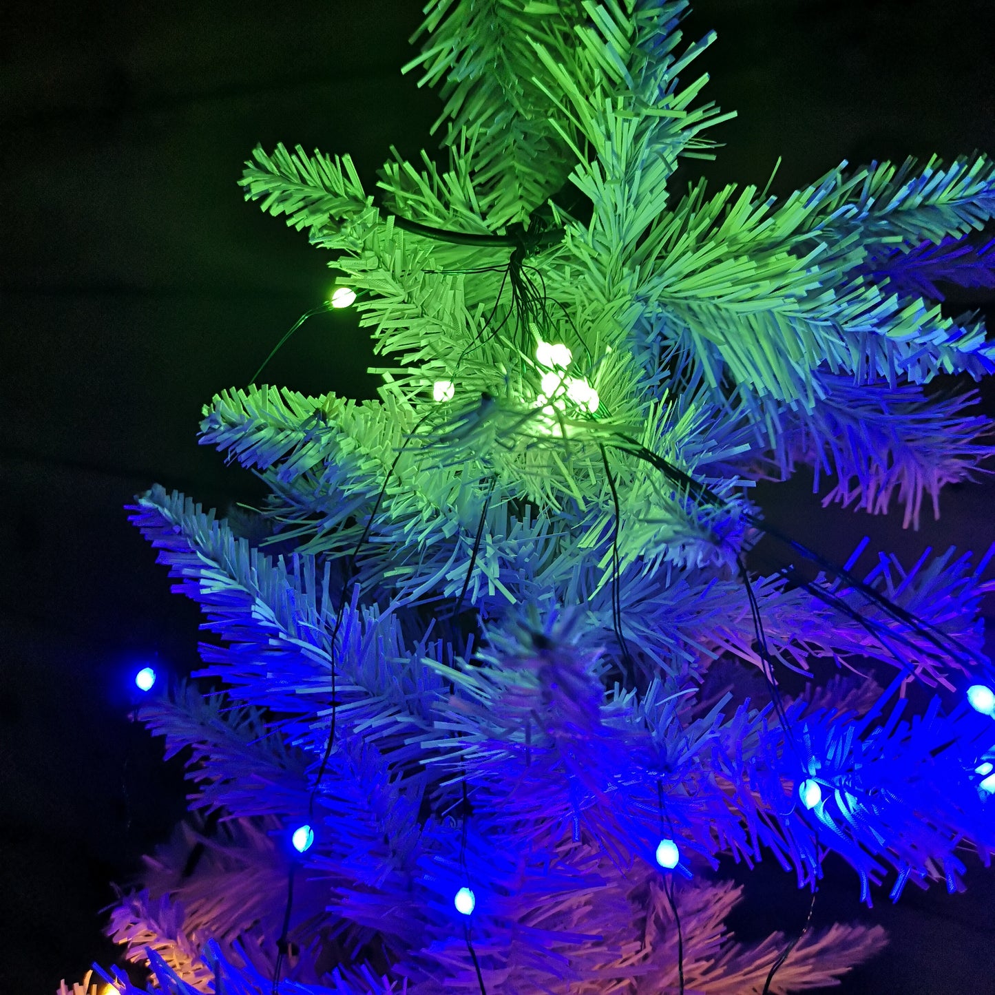 200 LED 10 x 1.9m Premier Multi Function Waterfall Christmas Tree Lights with Timer in Multicoloured