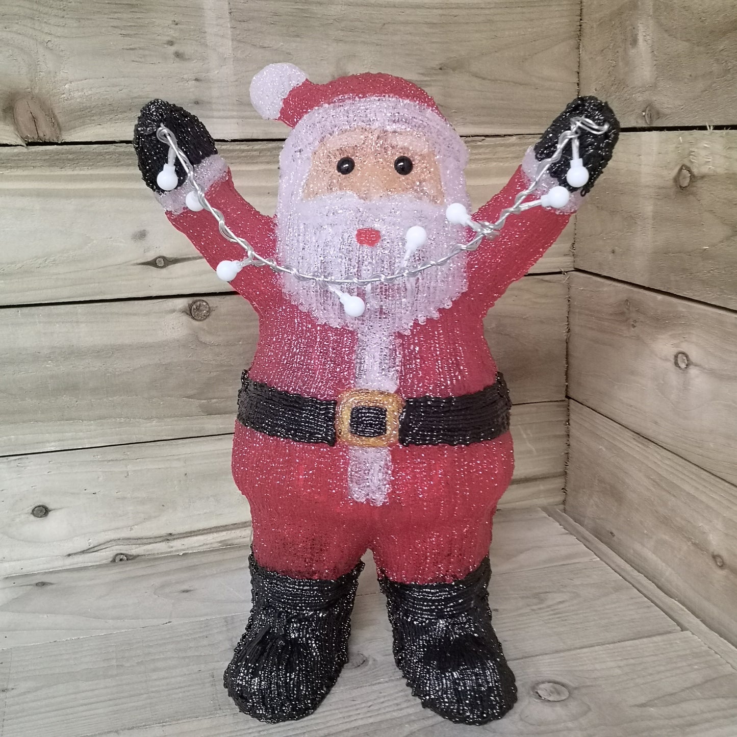 49cm LED Indoor Outdoor Acrylic Santa Christmas Decoration