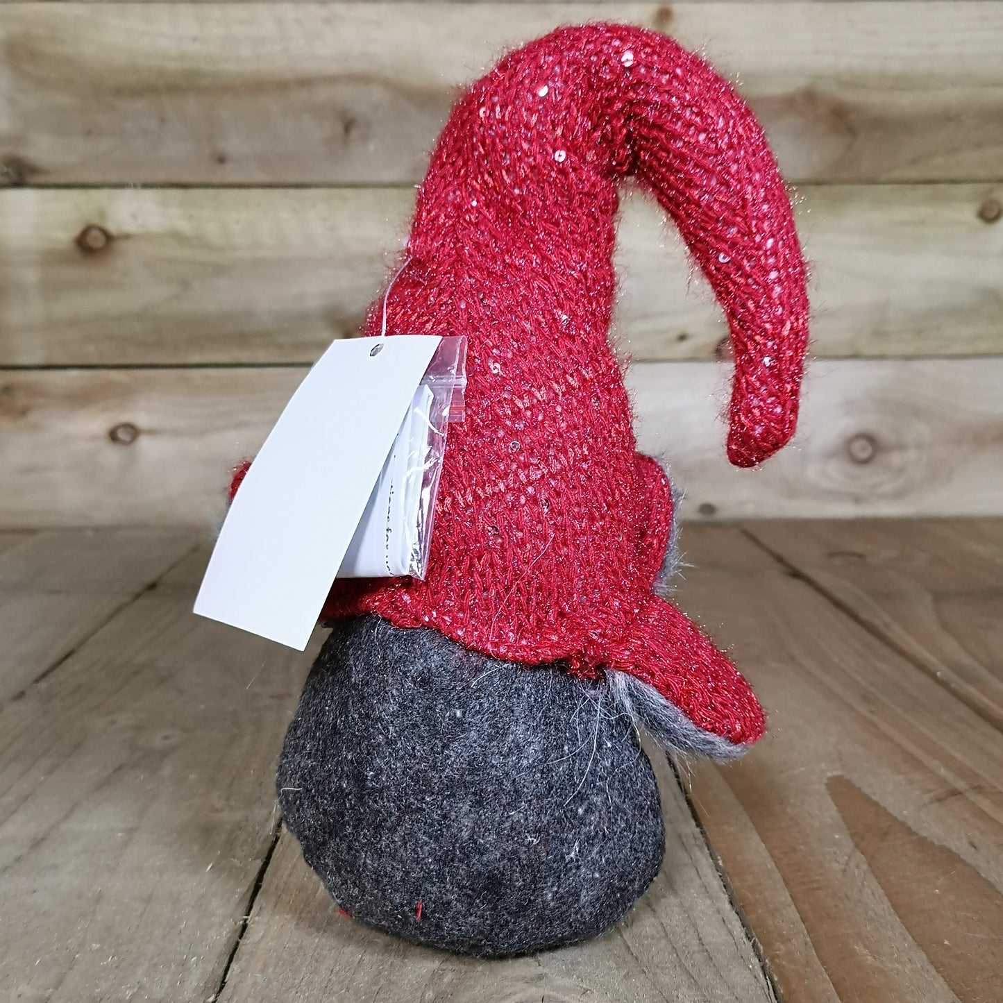 72cm Lit Plush Christmas Gonk with Dangly Legs & Aviator Hat in Red & Grey