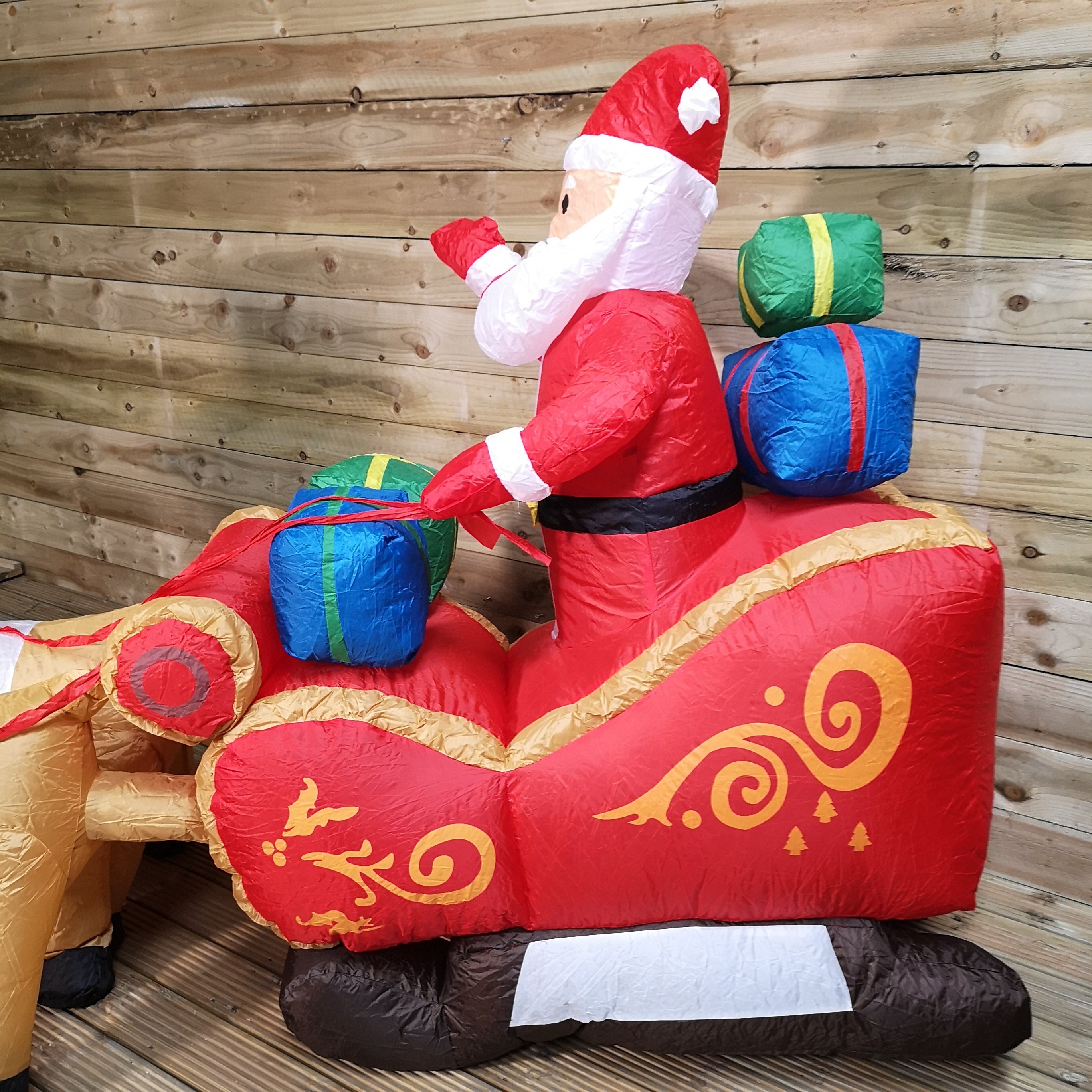 Stuffed santa claus for outdoors on sale