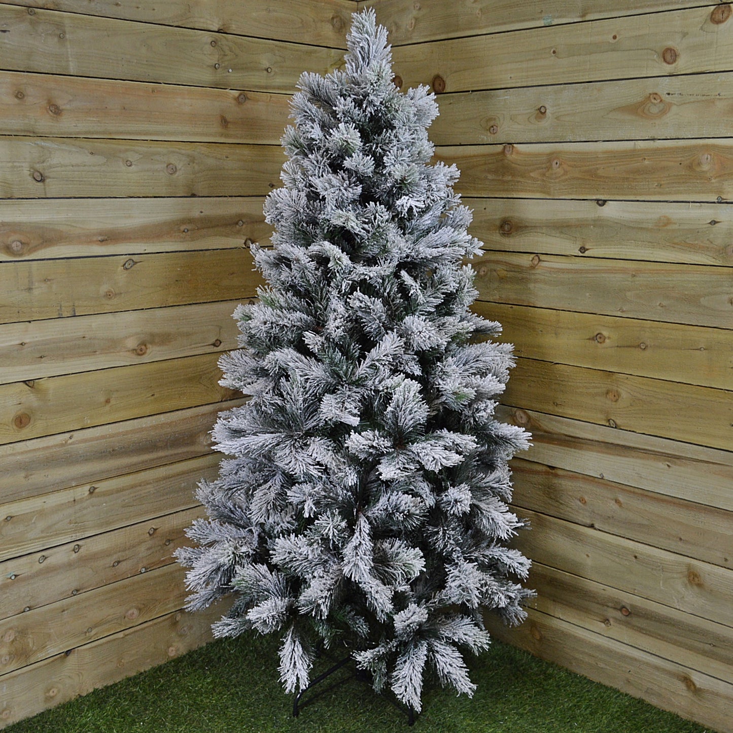 4ft, 5ft, 6ft, 7ft or 8ft Snowy Vancouver Artificial Christmas Tree Green