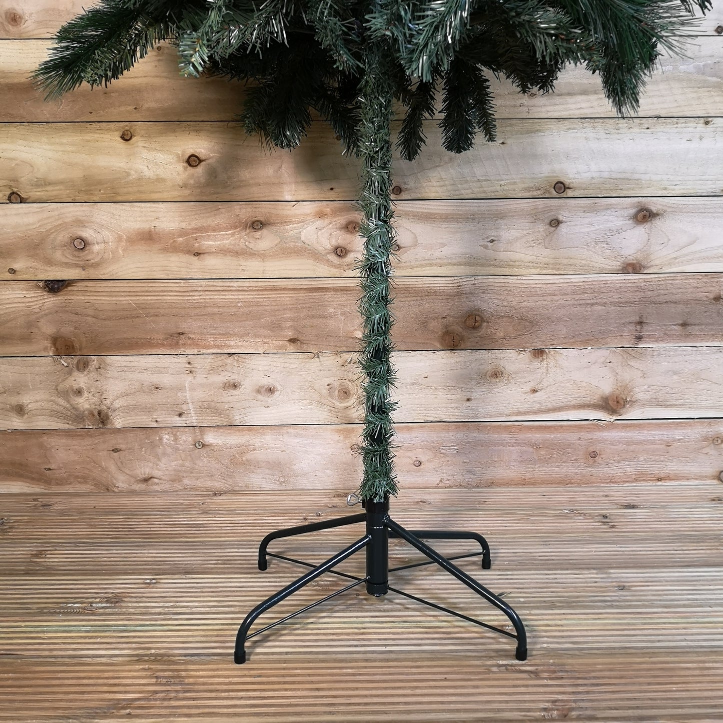 6ft (1.8m) Premier PVC Space Saving Christmas Parasol Tree with 408 Tips in Green