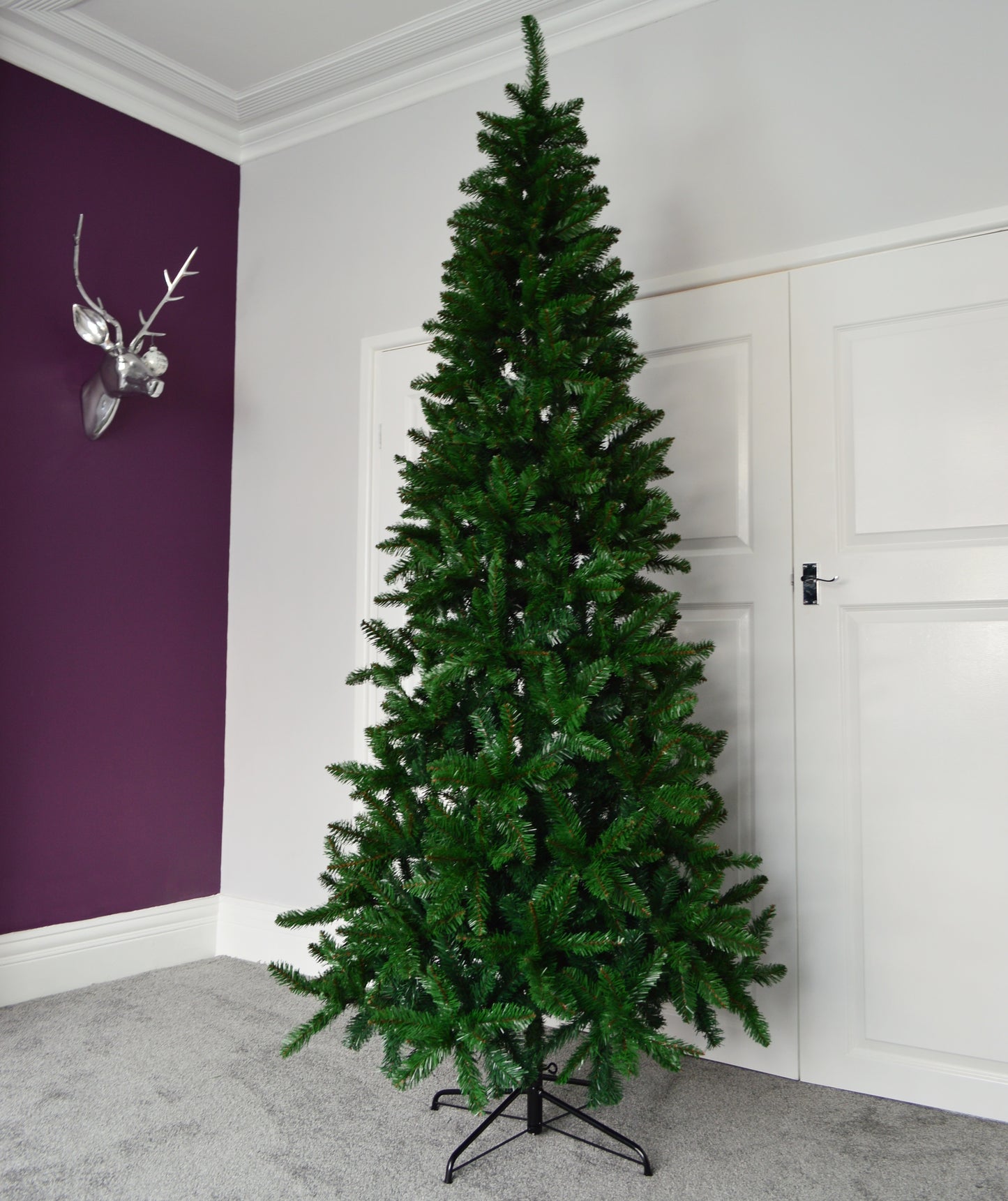 8ft (240cm) Newfoundland Slim (116cm) Pine Christmas Tree With 1,162 Tips