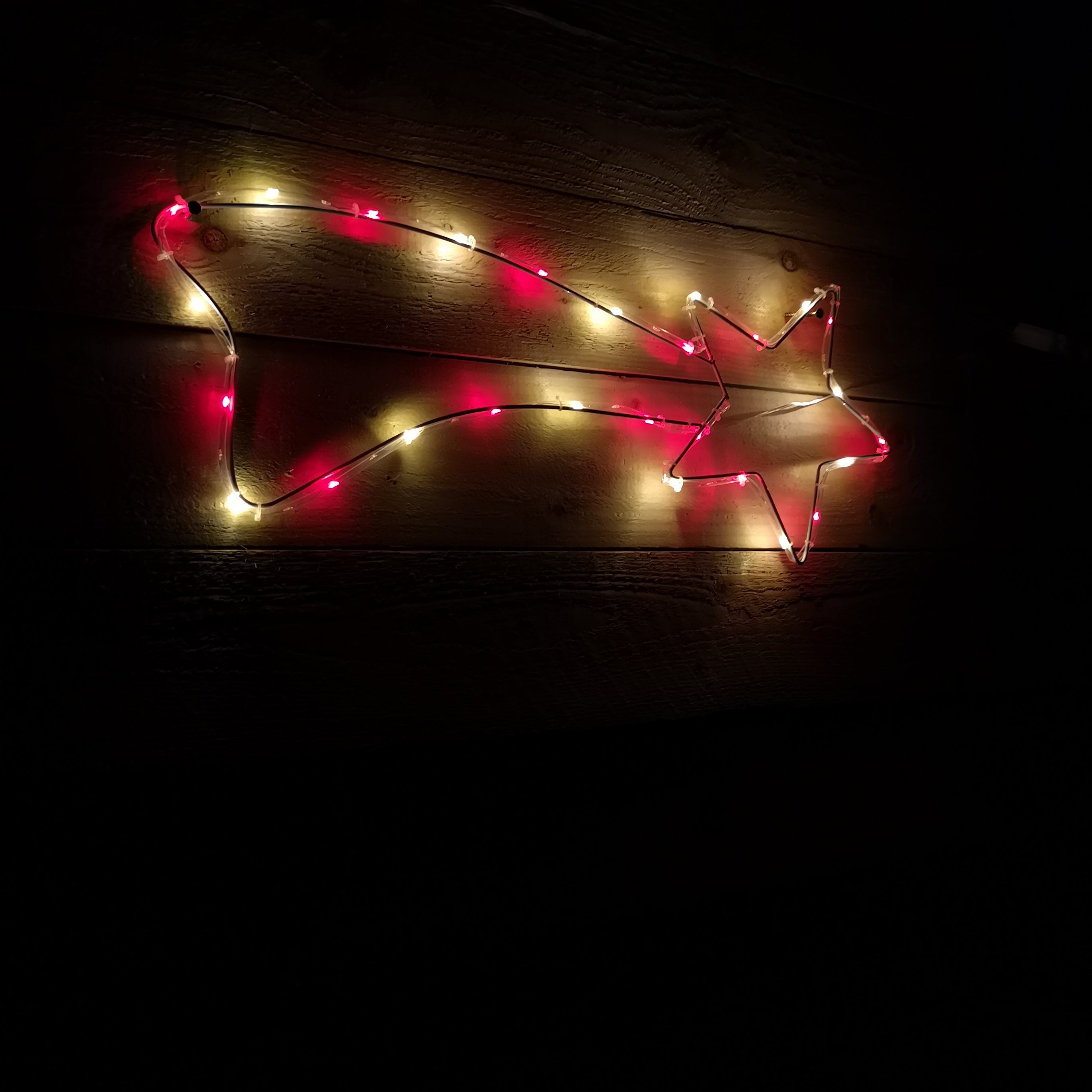 67cm Multi-Coloured LED Christmas Shooting Star Light Battery Operated Window Xmas Decoration