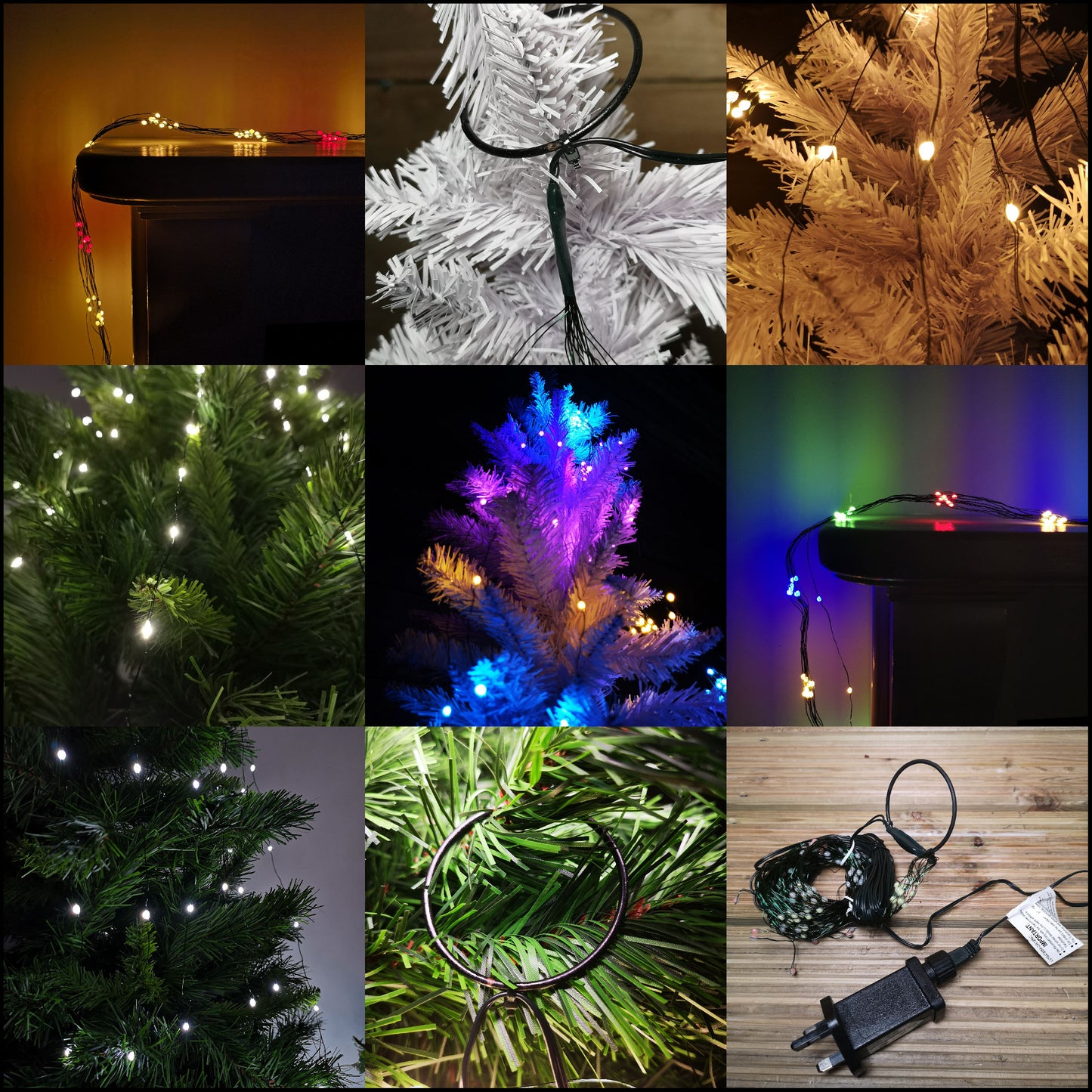 Premier Ultra Brights Waterfall Christmas Tree Lights in Choice of Size and Colour