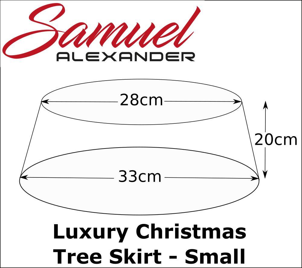 Samuel Alexander Luxury Natural Wicker Christmas Tree Skirt Choice of 3 Sizes & Colours