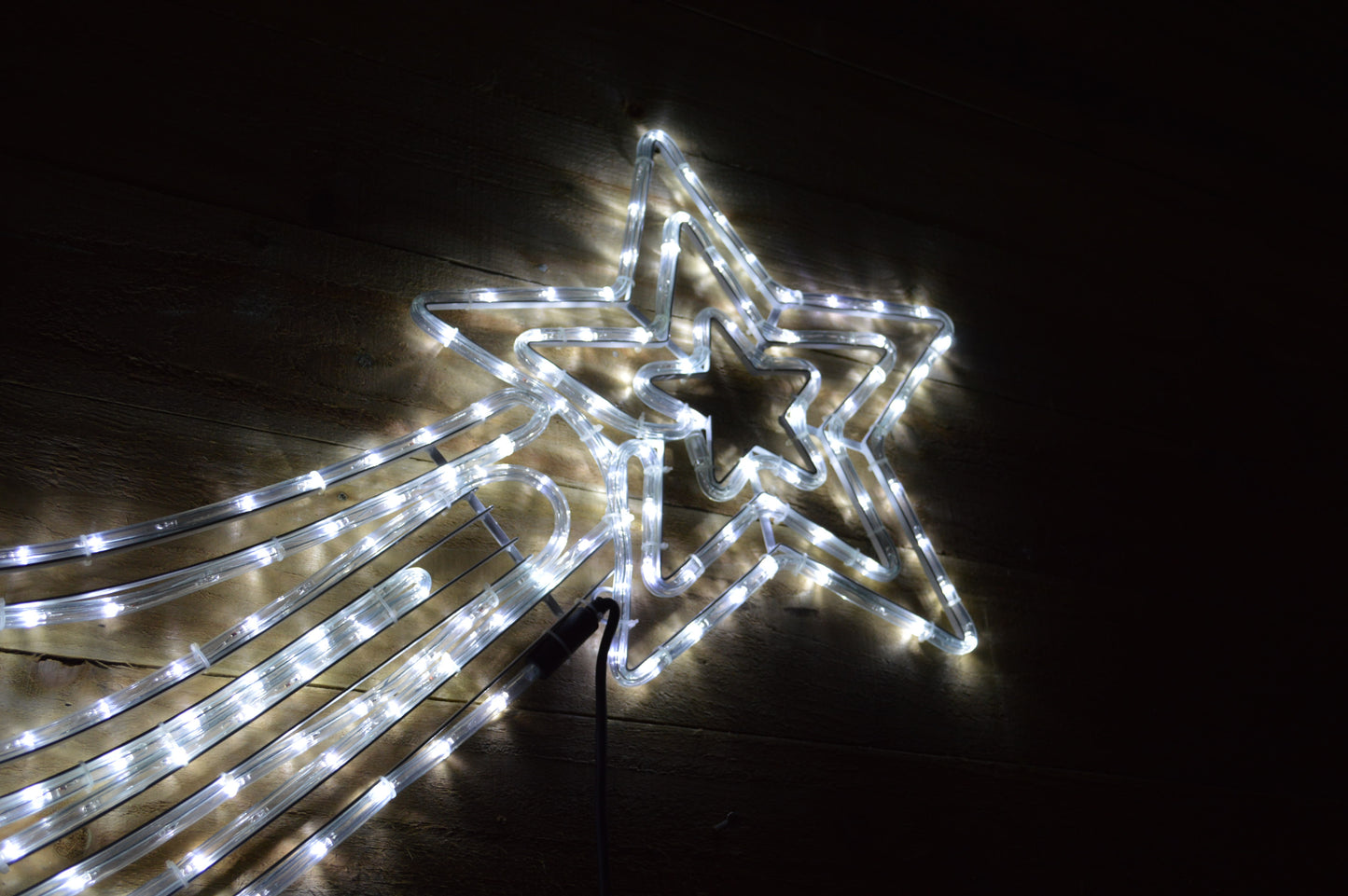 120cm x 46cm LED Shooting Star Rope Light Silhouette Christmas Decoration