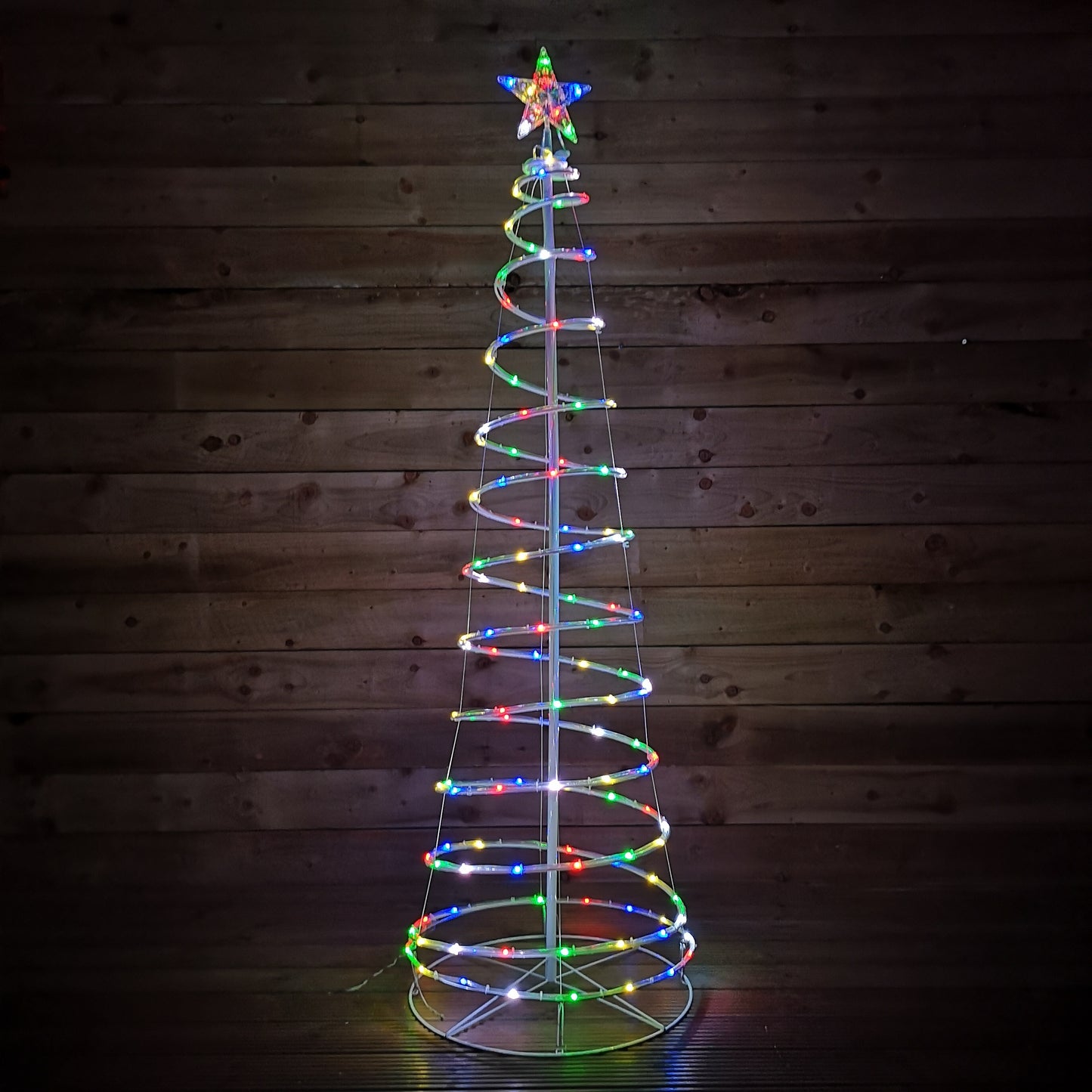 6ft (180cm) Indoor Outdoor Multifunction Colour Changing Digital Spiral Christmas Tree with Remote Control & Timer